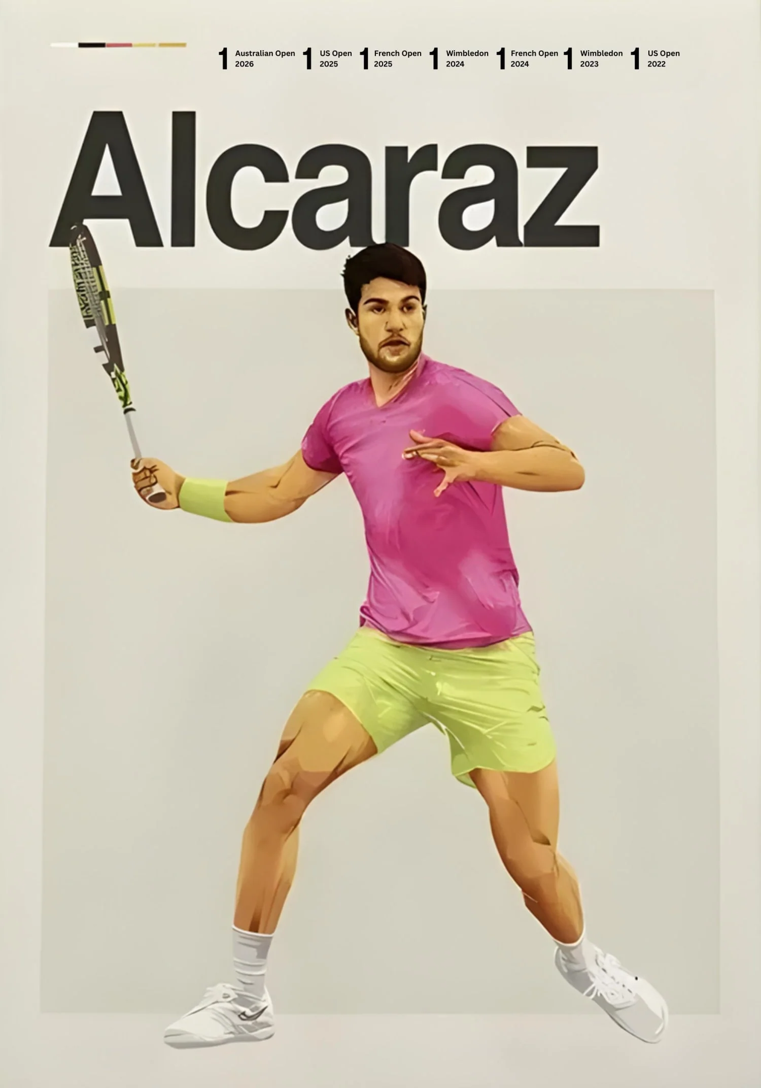 Carlos Alcaraz | Modern Tennis Art - Image 4