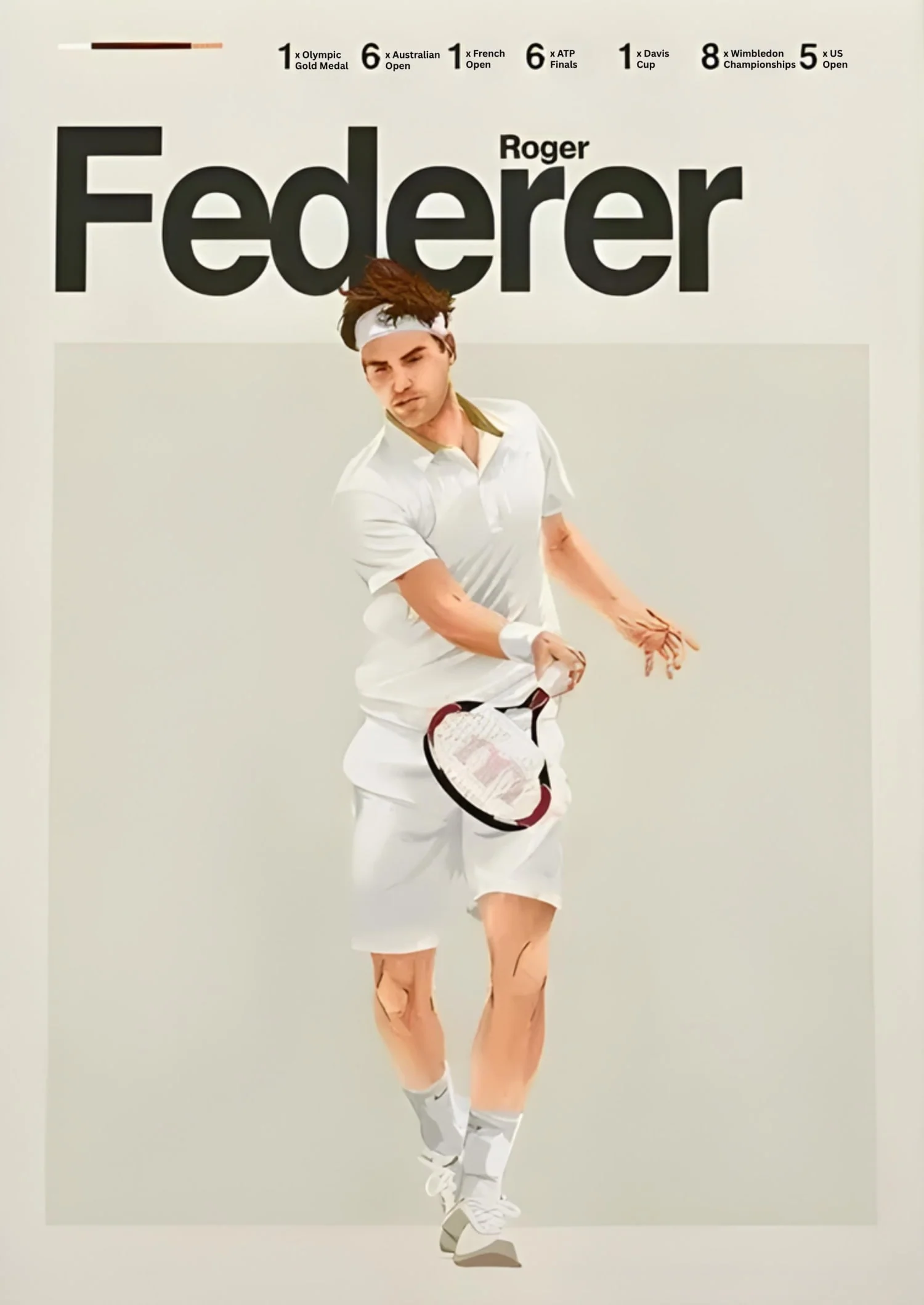 Roger Federer | Modern Tennis Art - Image 4