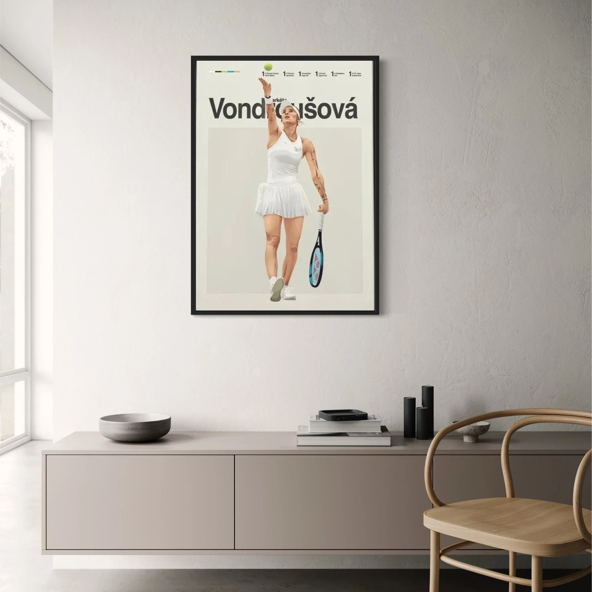 Tennis Legends | Modern Aesthetic | Markta Vondrouov Design - Image 2