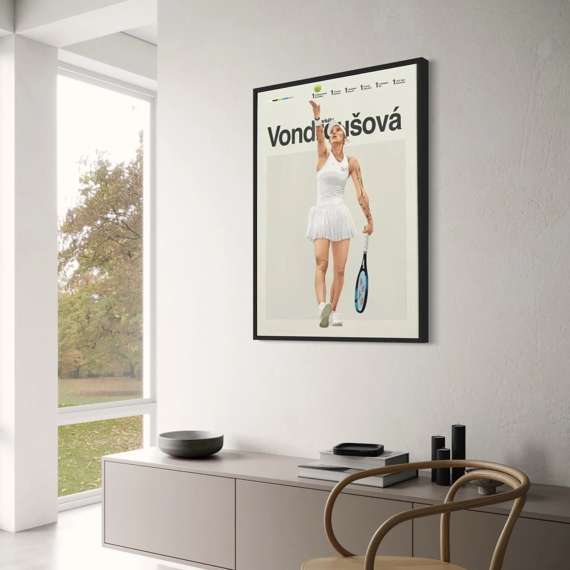 Tennis Legends | Modern Aesthetic | Markta Vondrouov Design - Image 3