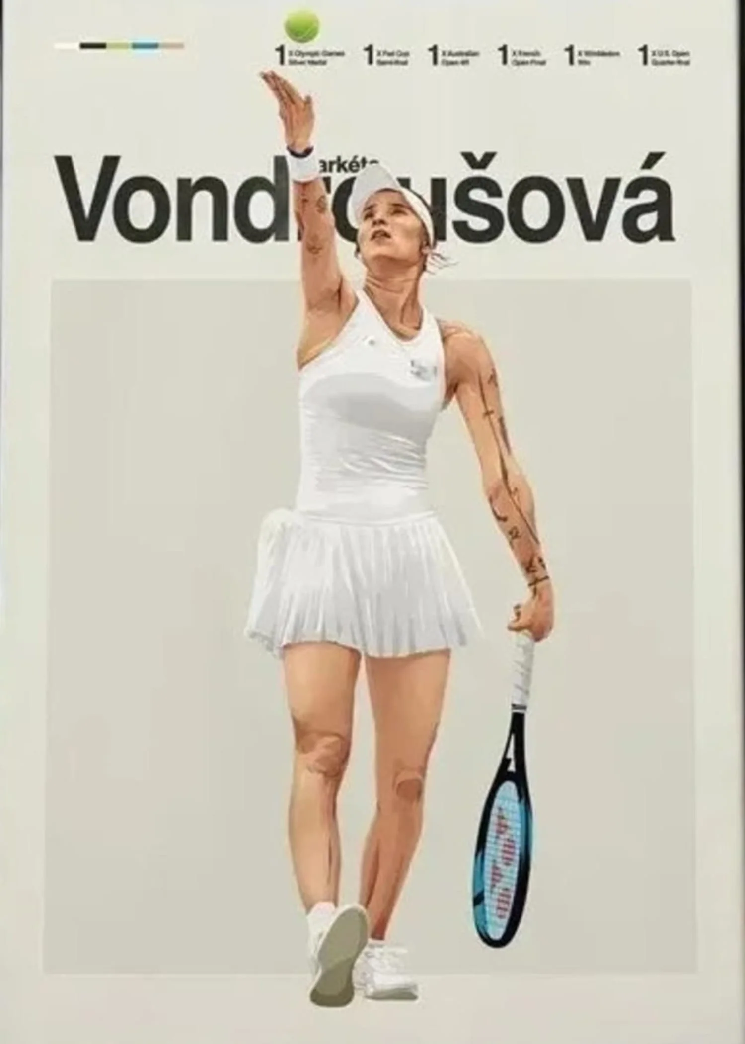 Tennis Legends | Modern Aesthetic | Markta Vondrouov Design - Image 4