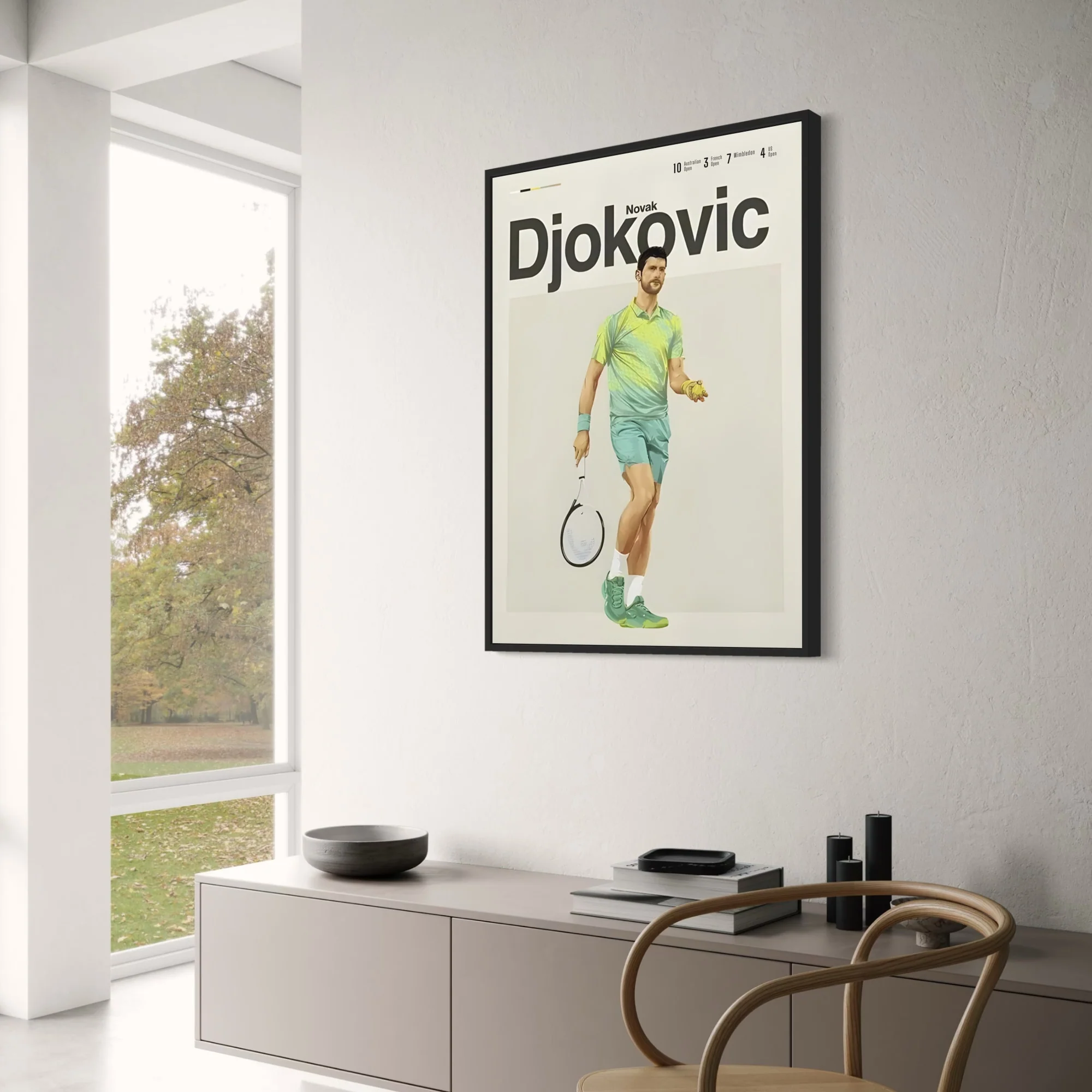 Tennis Legends | Novak Djokovic | Modern Aesthetic - Image 3