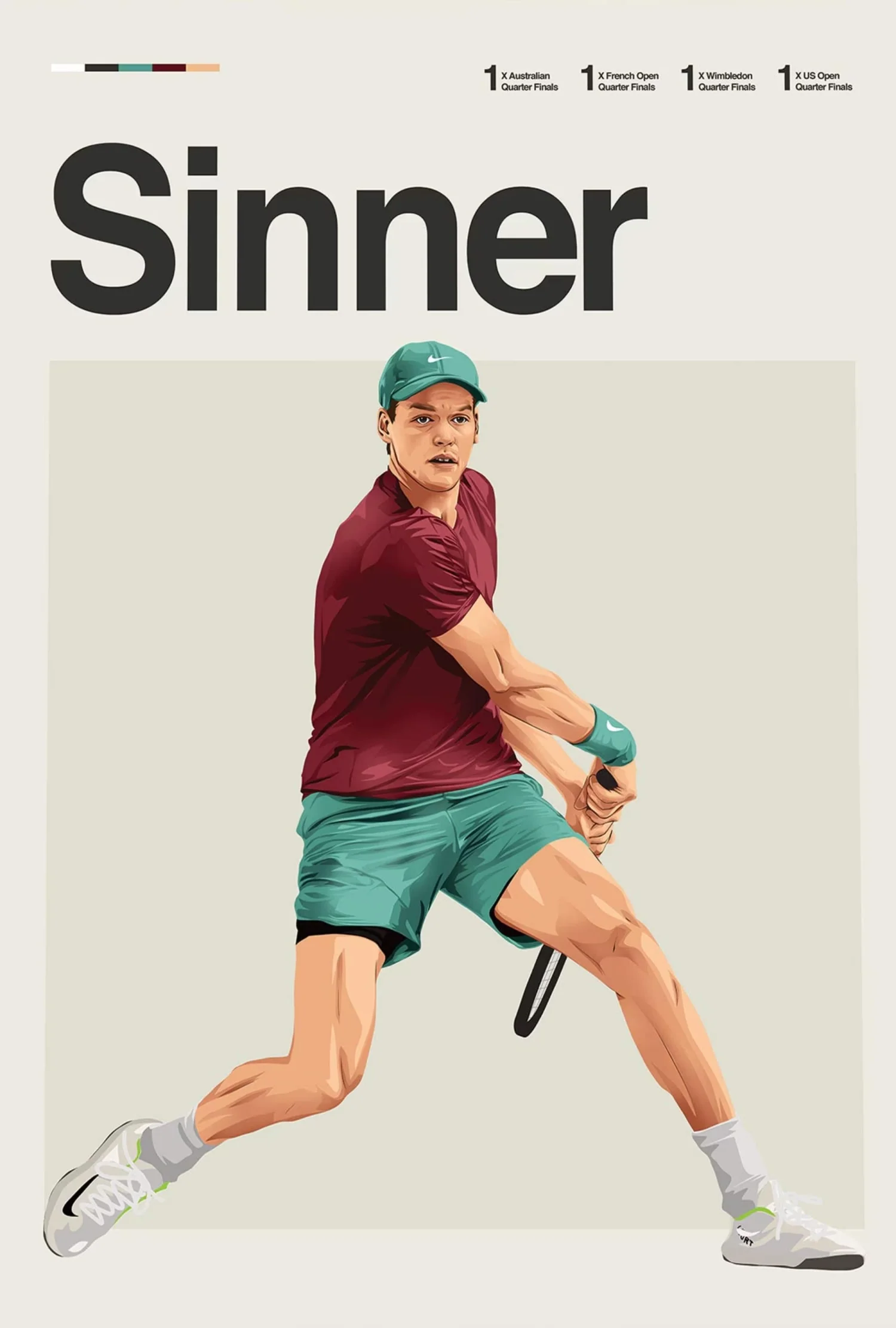 Jannik Sinner | Modern Tennis Art - Image 4