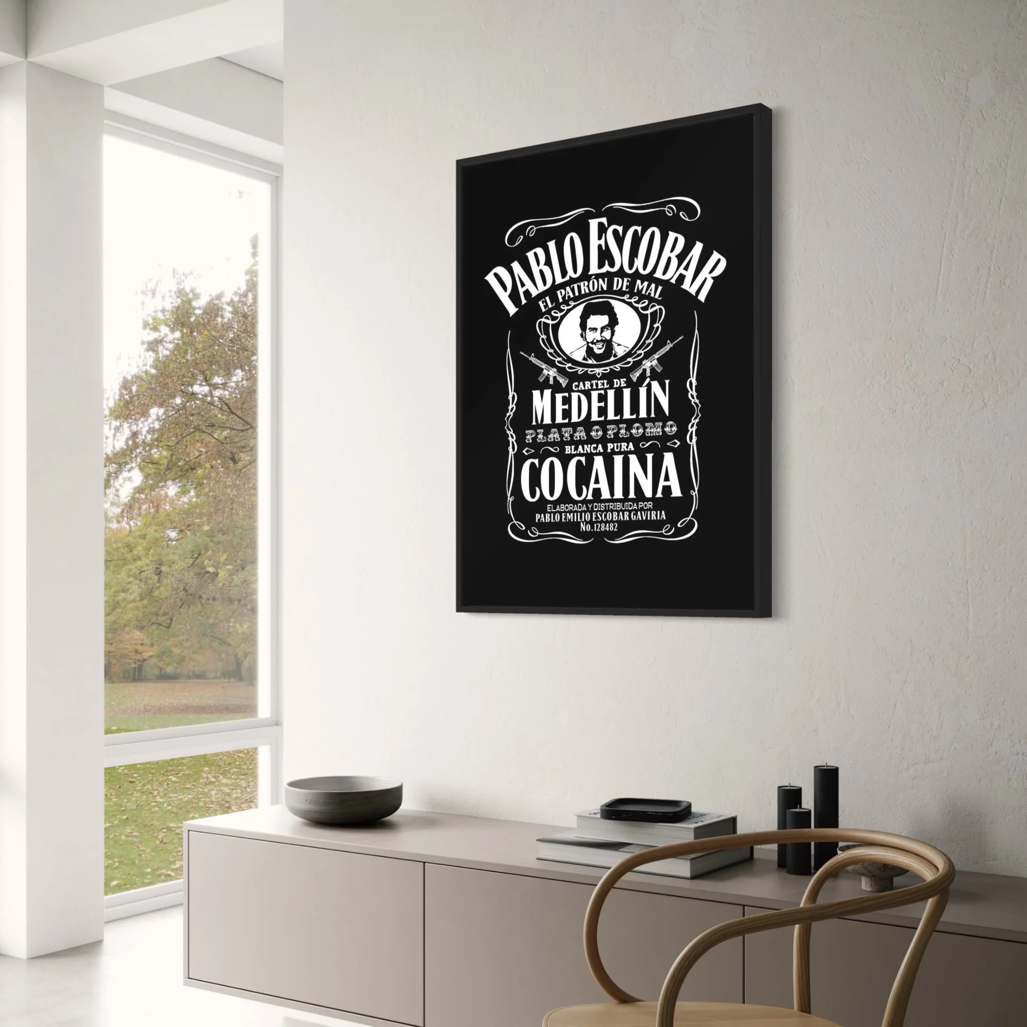 Pablo Escobar | Vintage Whiskey Label Art - Image 3