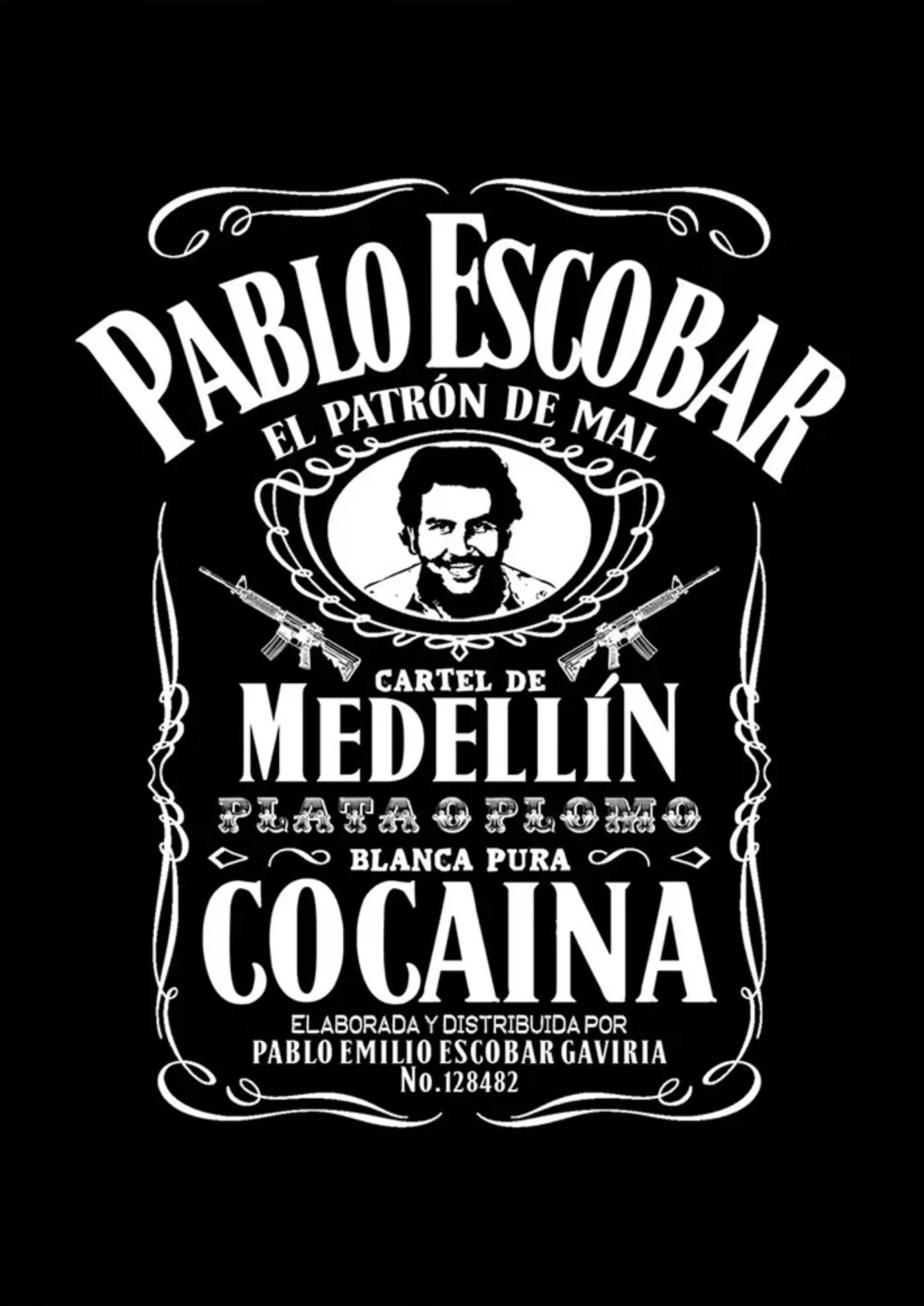 Pablo Escobar | Vintage Whiskey Label Art - Image 4