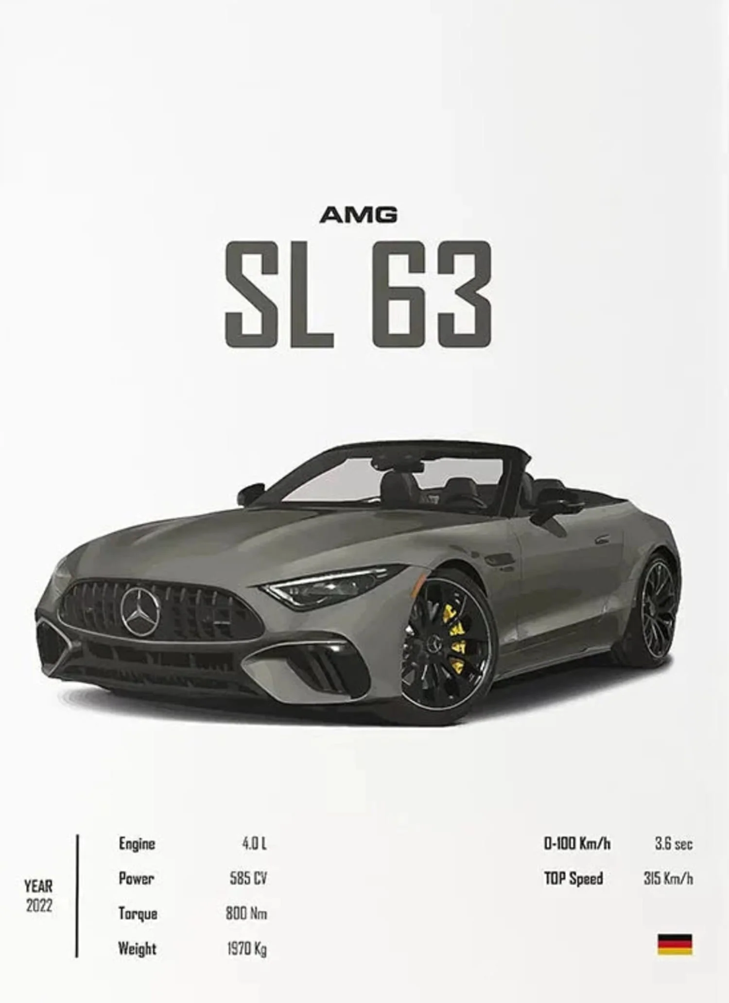Mercedes SL 63 | Automotive Tribute | Modern Decor - Image 4