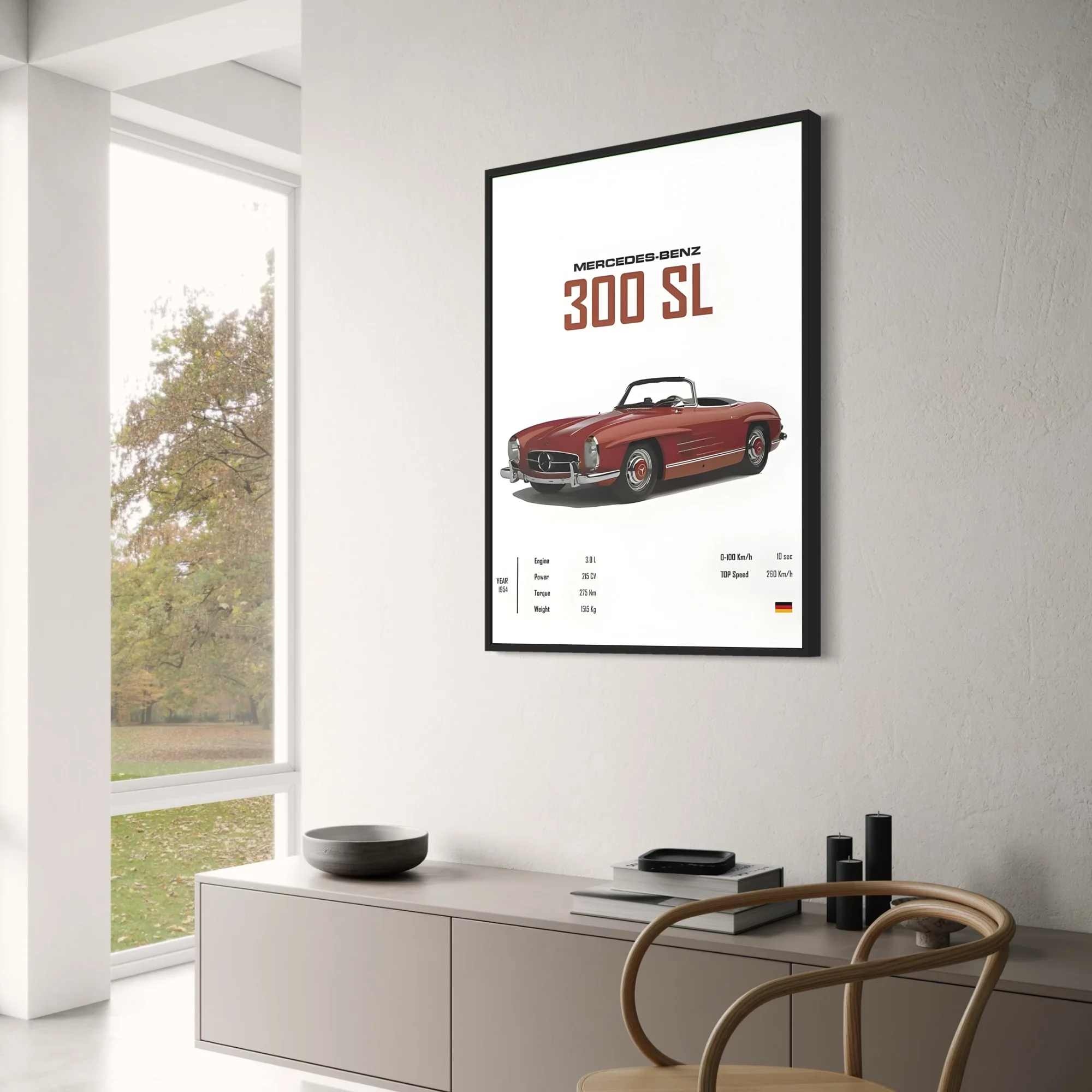 Mercedes 300 SL | Classic Car Art - Image 3