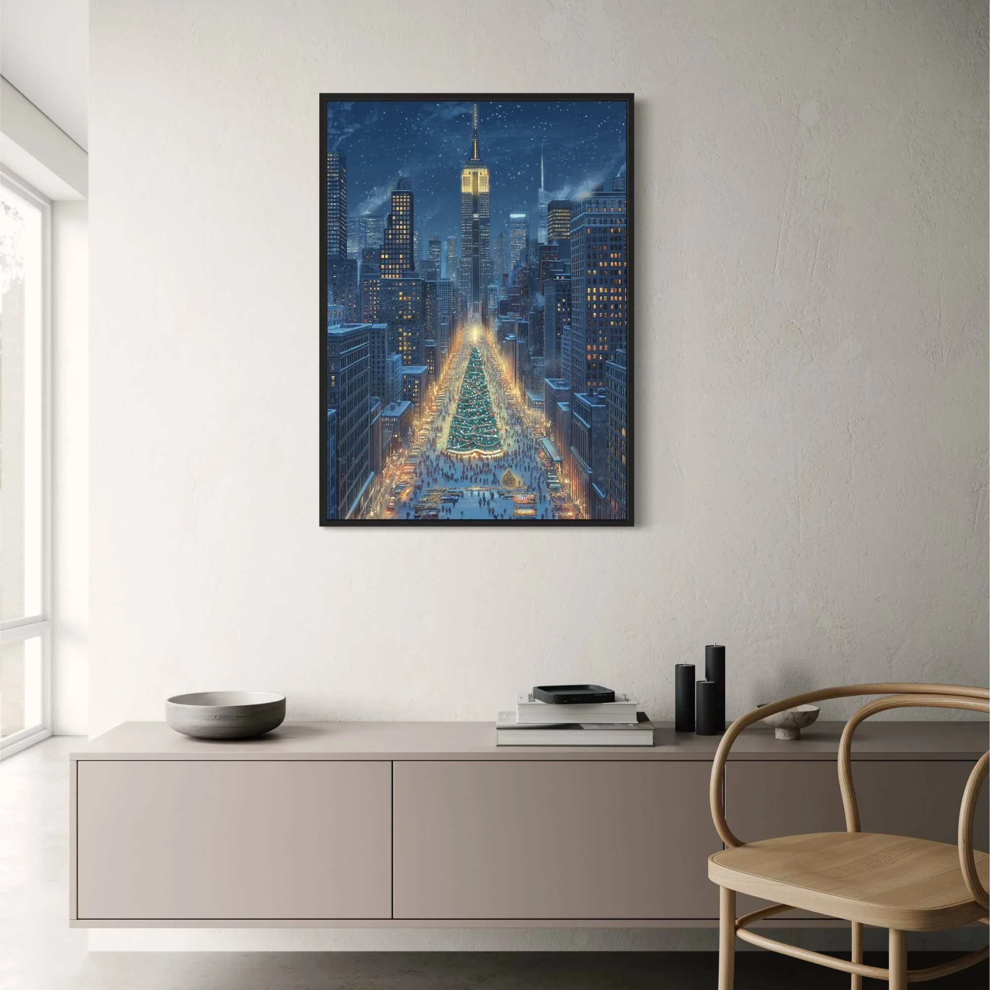 Christmas Tree Cityscape | Festive Night - Image 2