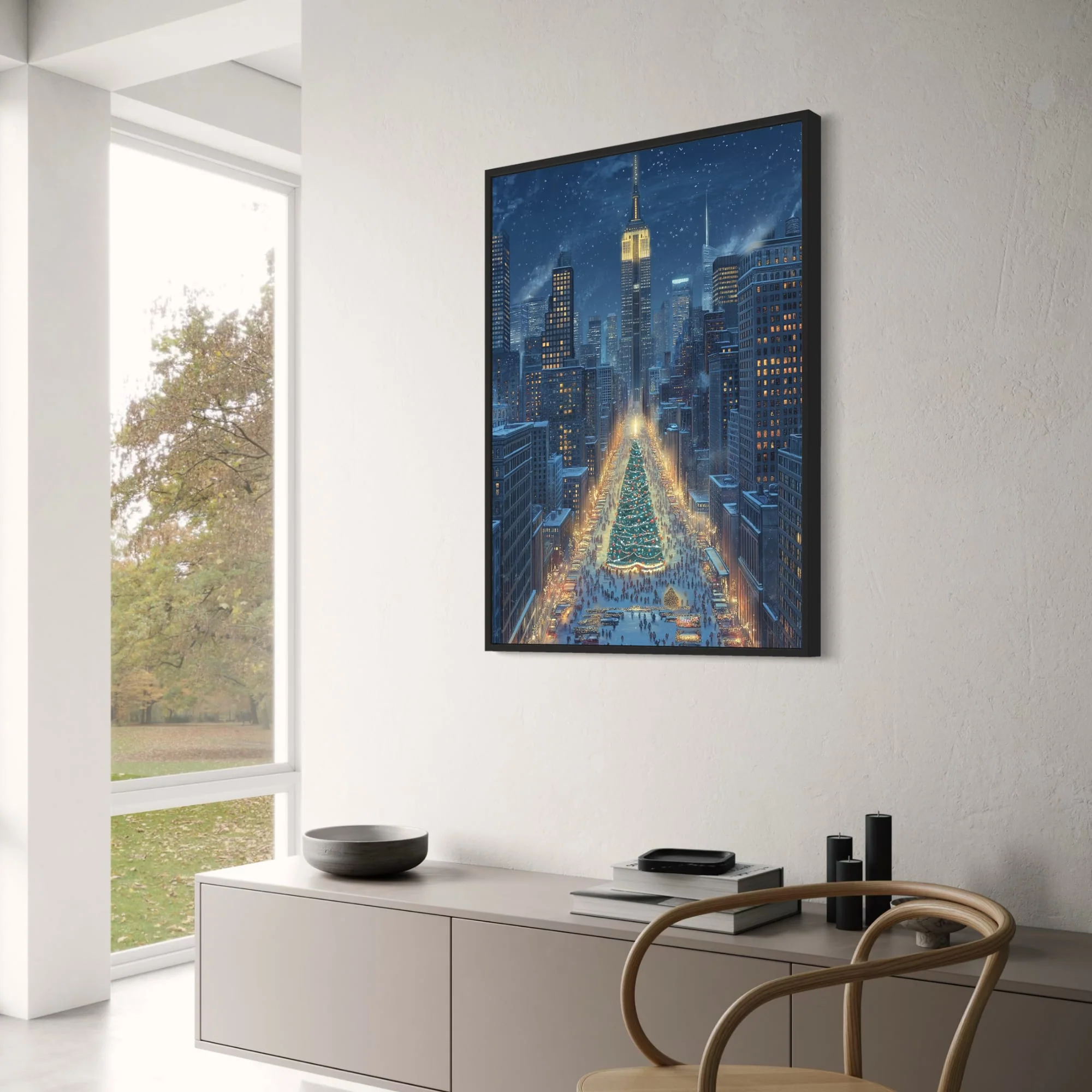 Christmas Tree Cityscape | Festive Night - Image 3