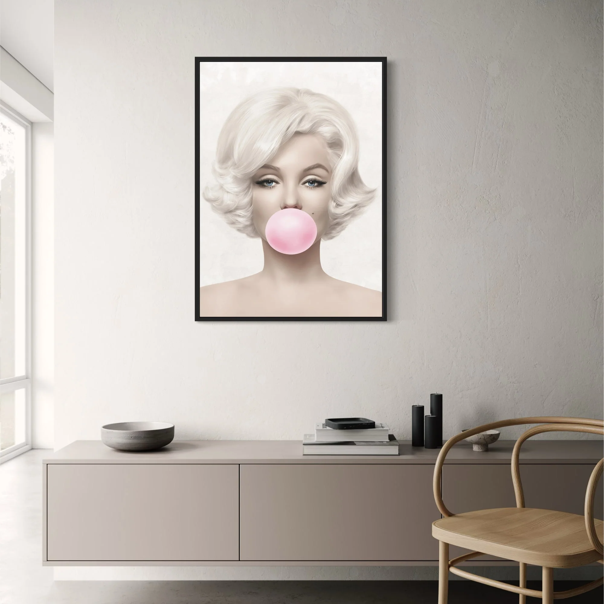 Marilyn Monroe Bubblegum | Iconic Pop Art | Vibrant Colors - Image 2