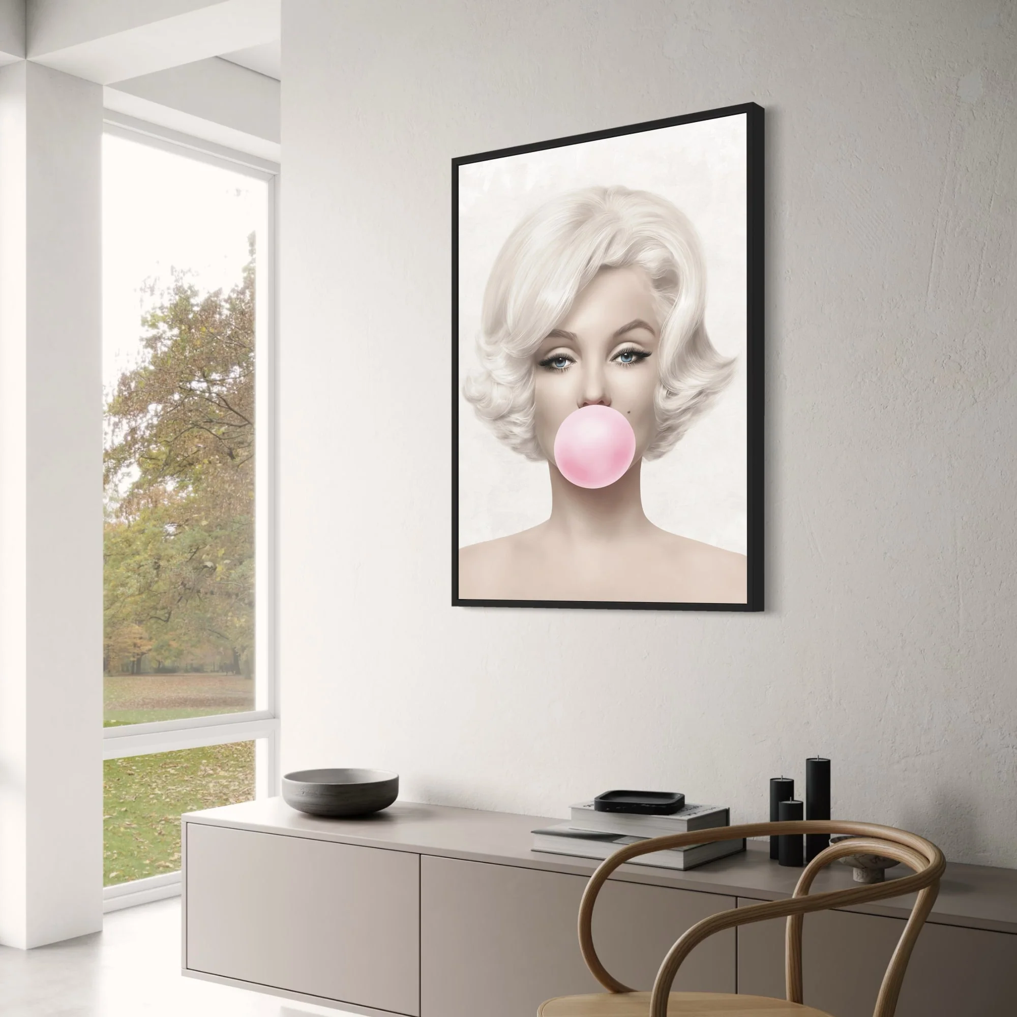 Marilyn Monroe Bubblegum | Iconic Pop Art | Vibrant Colors - Image 3