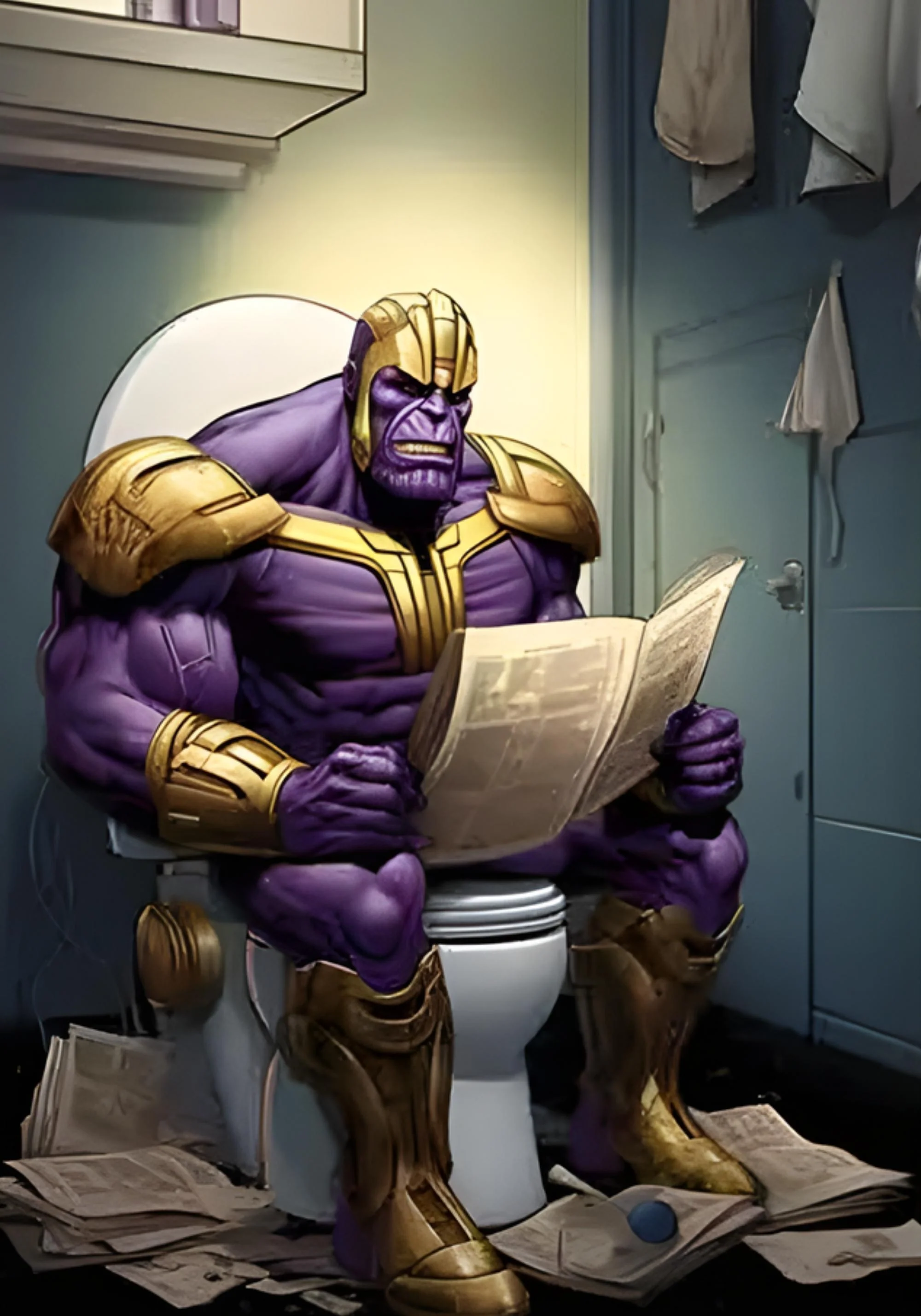 Spiderman Reading | Funny Comic Art - Image 2