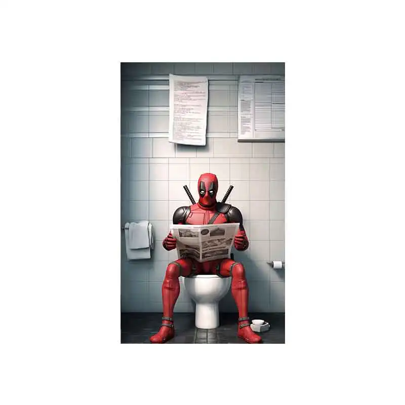 Spiderman Reading | Funny Superhero Comic Art