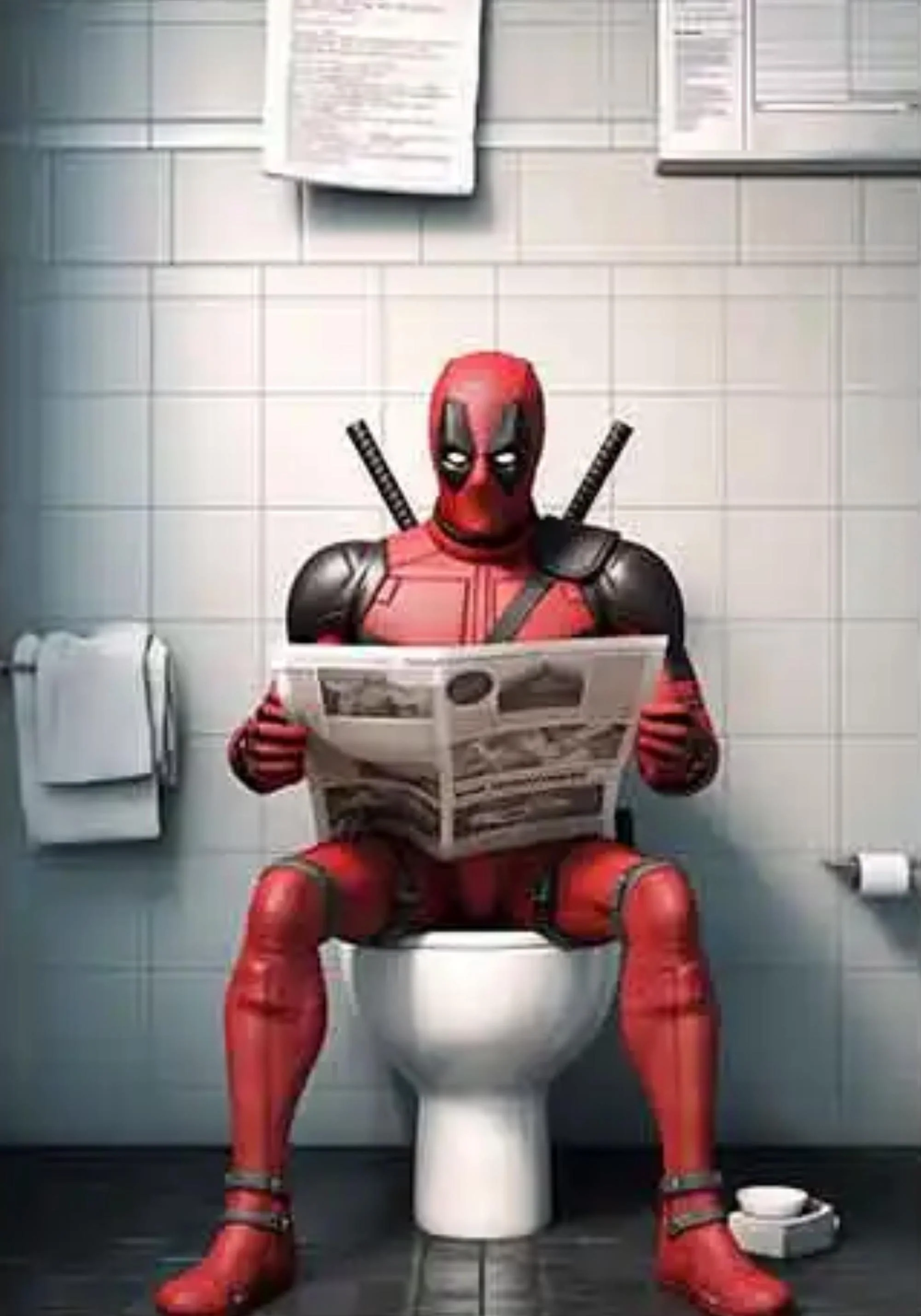 Spiderman Reading | Funny Superhero Comic Art - Image 2