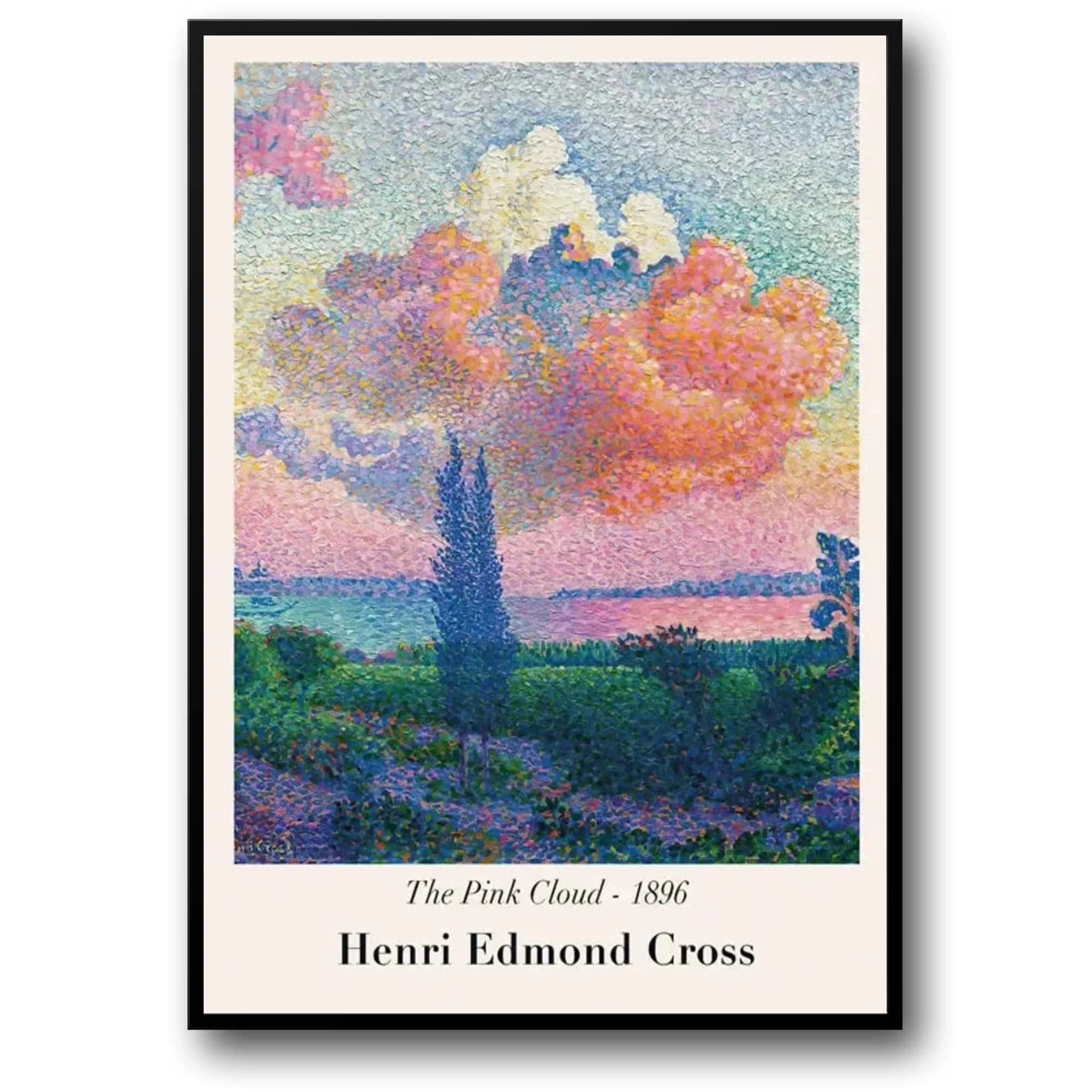 Henri Edmond Cross | The Pink Cloud 1896 | Impressionist Vintage