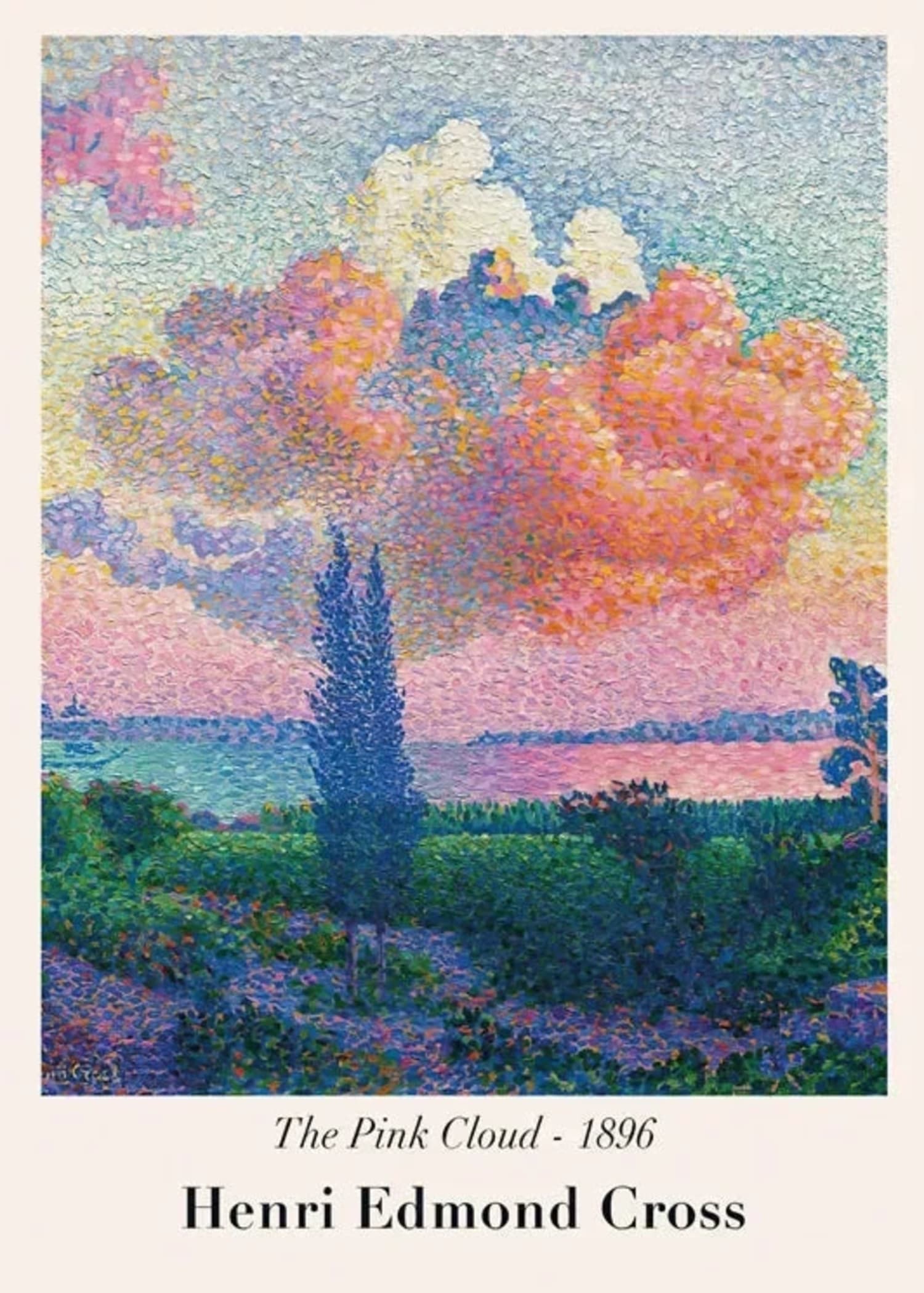 Henri Edmond Cross | The Pink Cloud 1896 | Impressionist Vintage - Image 4