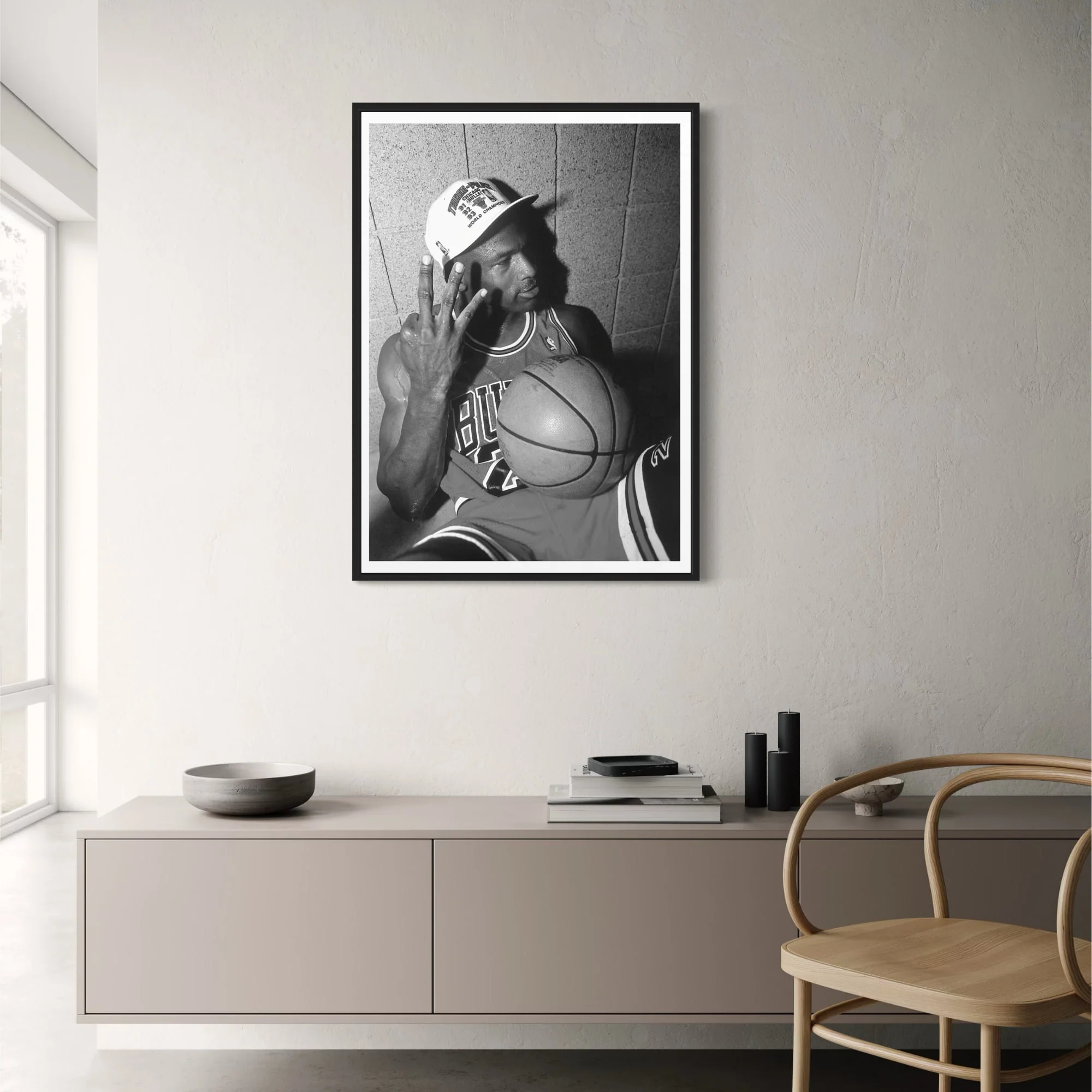 Michael Jordan | Iconic 3 Fingers | Basketball Legend - Image 2