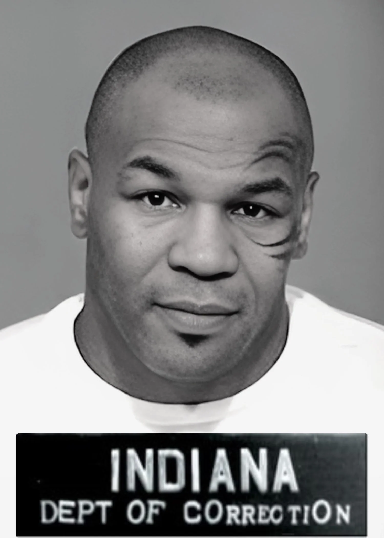 Mike Tyson Mugshot | Retro | Black & White Boxing Legend - Image 4