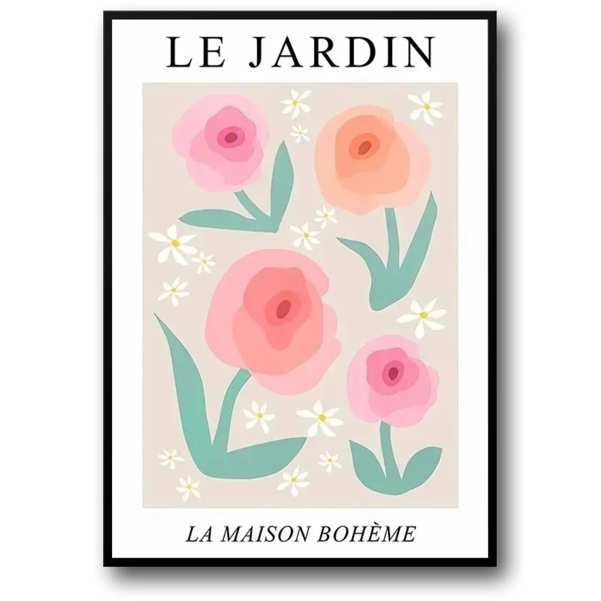 Les Fleurs | Poppies Garden | Colorful Floral Art