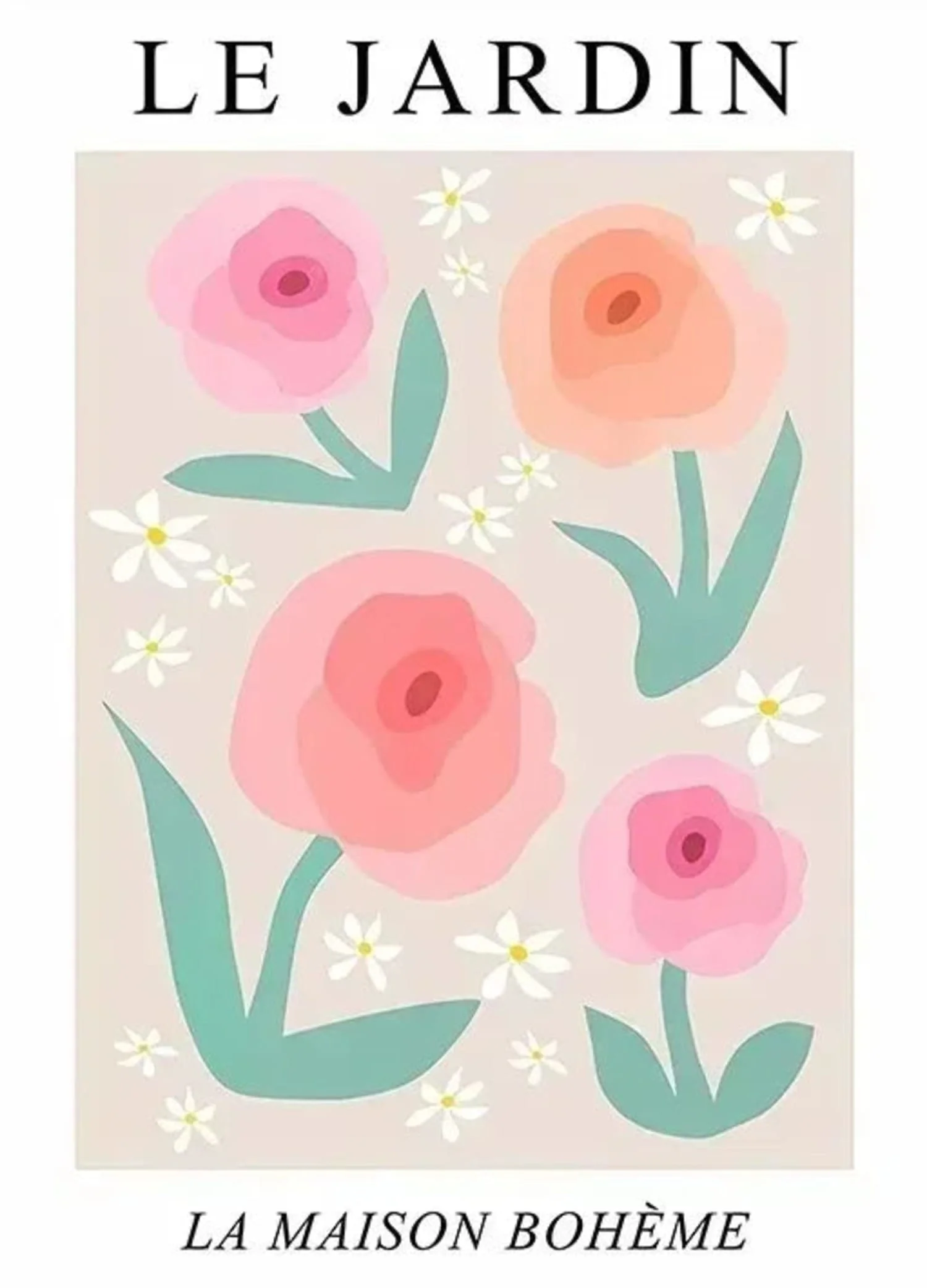 Les Fleurs | Poppies Garden | Colorful Floral Art - Image 4