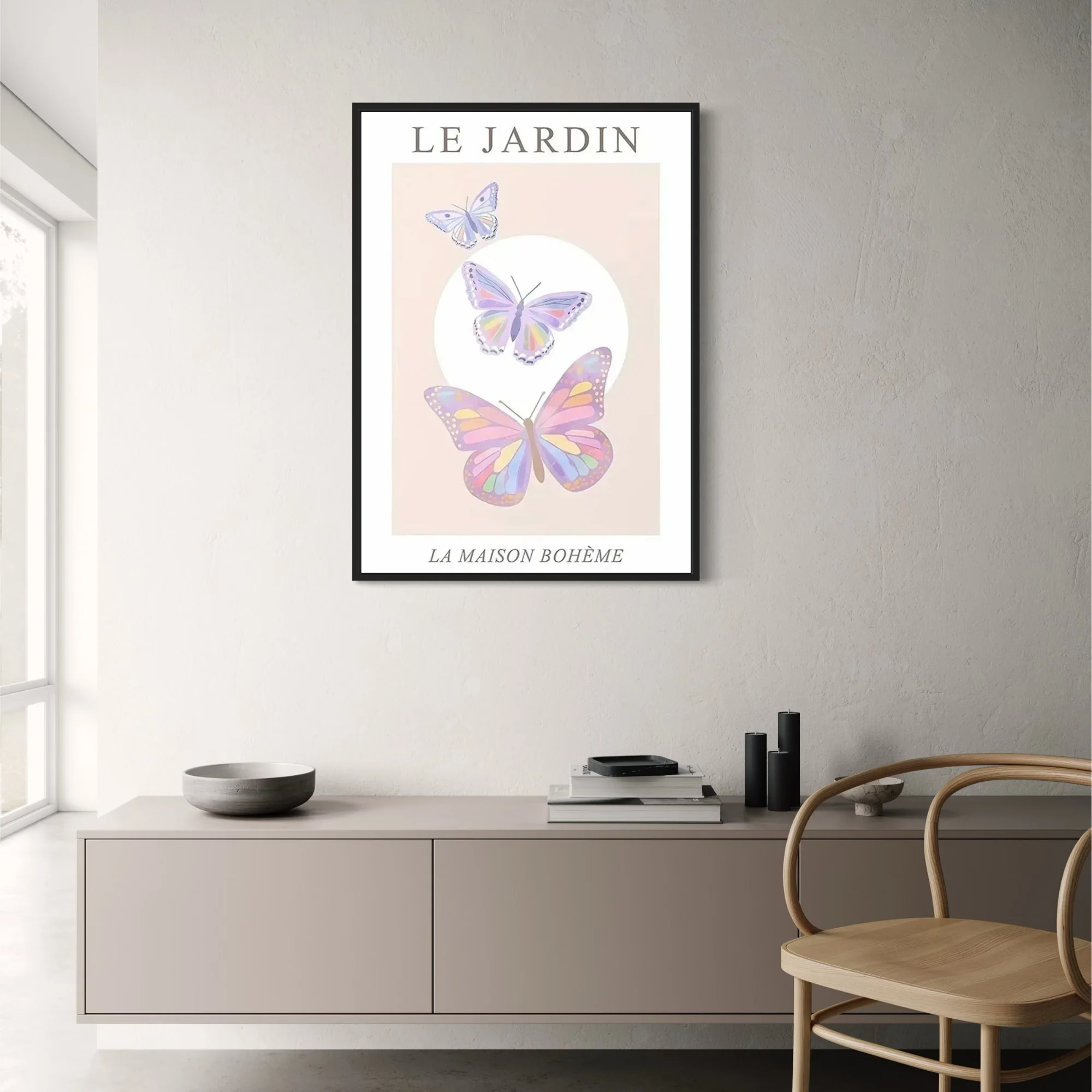 Butterfly Garden | Floral Nature-Inspired Art - Image 2