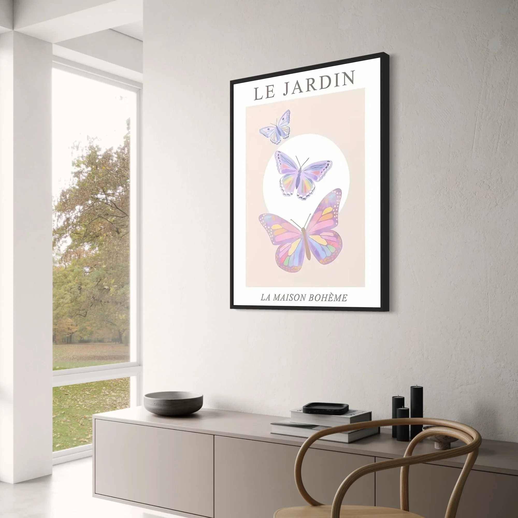 Butterfly Garden | Floral Nature-Inspired Art - Image 3