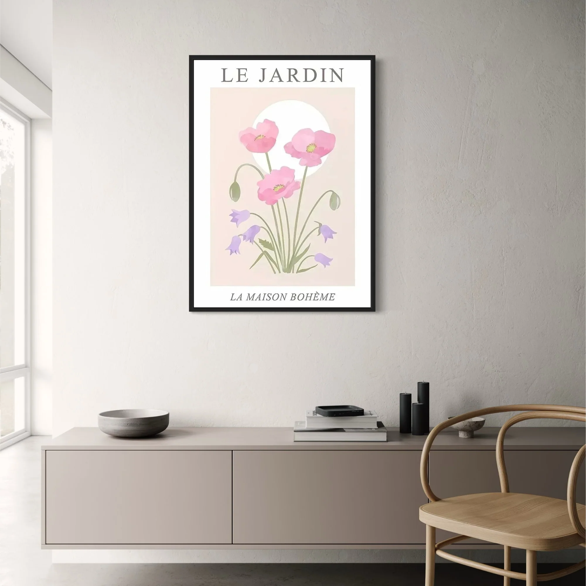 Pink Poppies & Purple Bellflowers | Les Fleurs Floral Art - Image 2