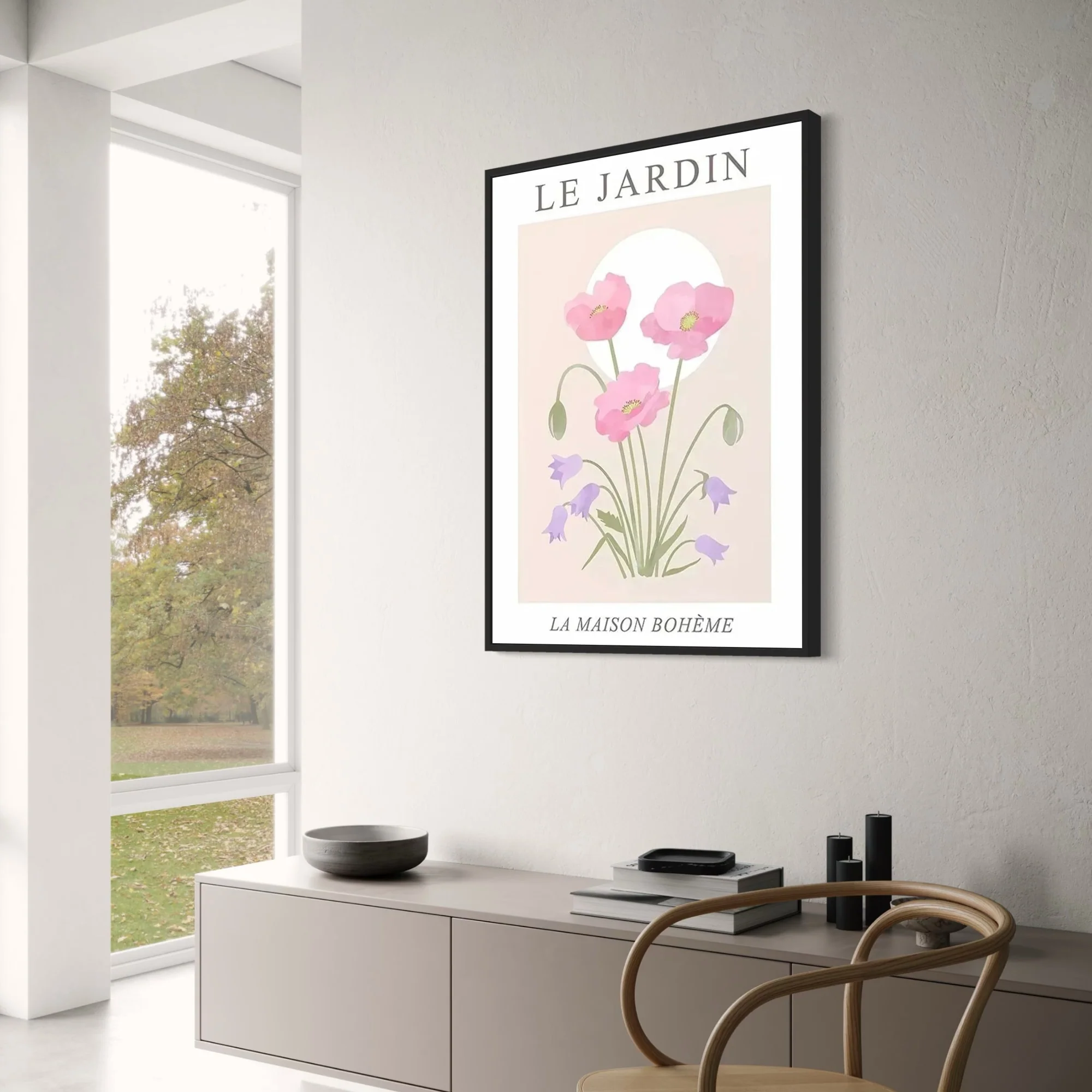 Pink Poppies & Purple Bellflowers | Les Fleurs Floral Art - Image 3