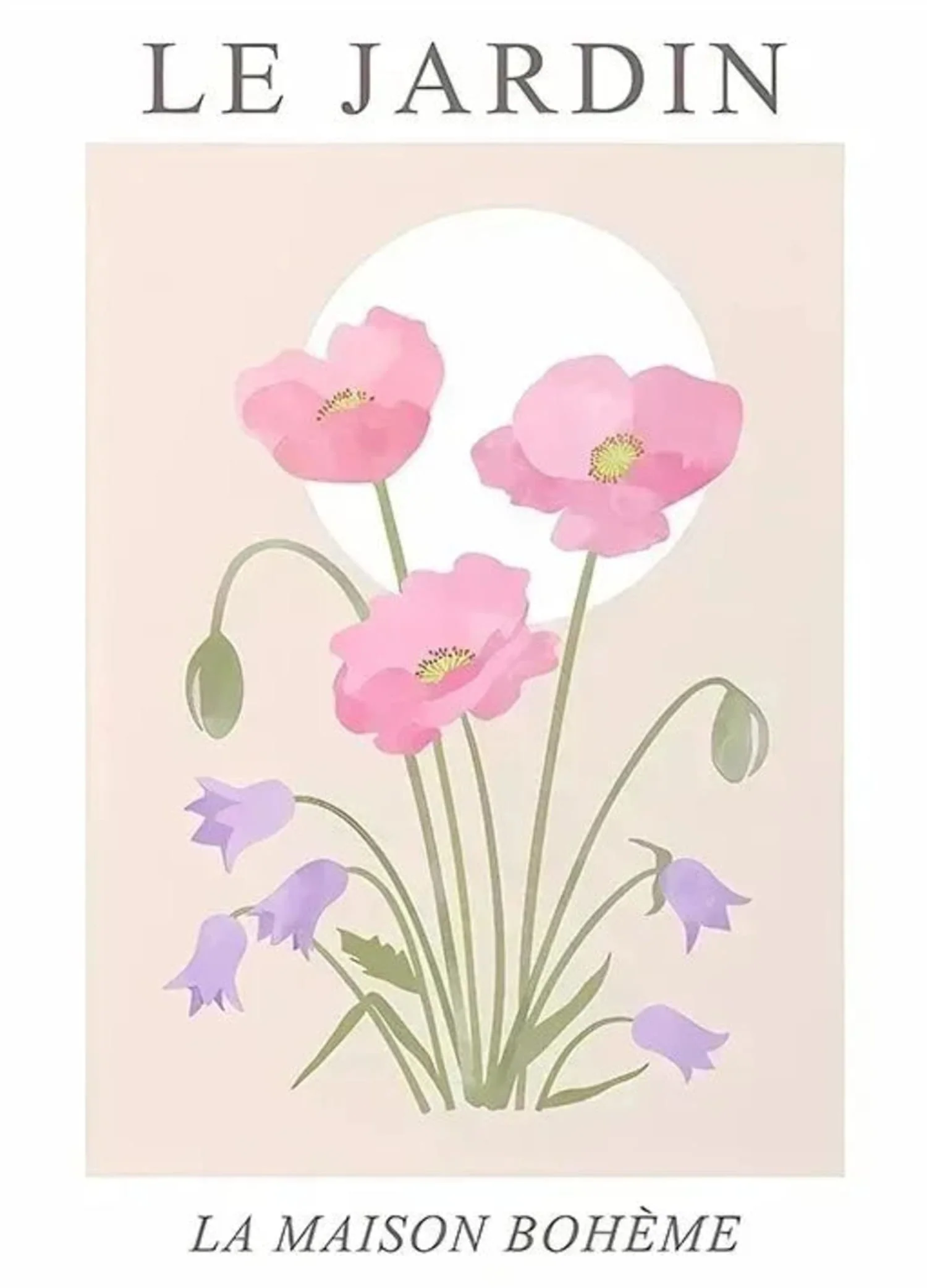 Pink Poppies & Purple Bellflowers | Les Fleurs Floral Art - Image 4