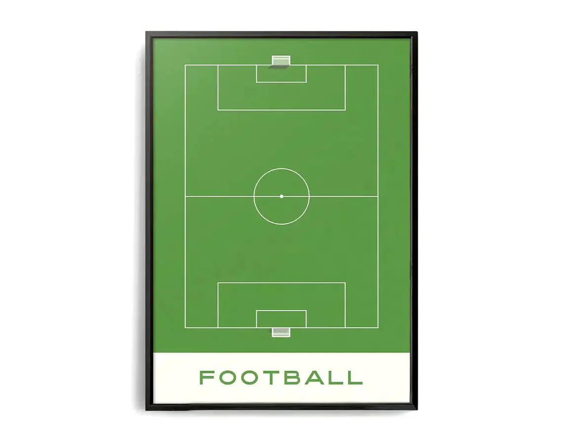 Geometry of Victory | Sports Art | Football & Soccer Field