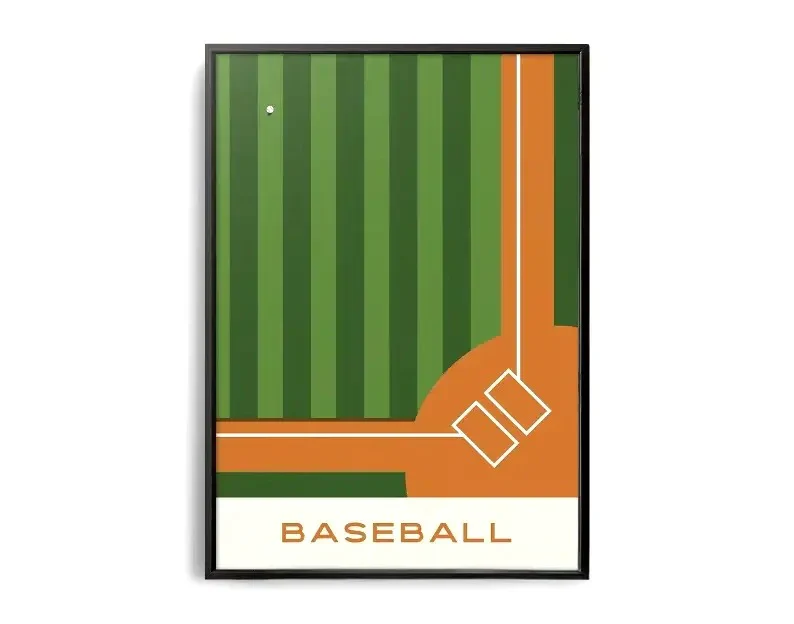 Geometry of Victory | Baseball Sports Art