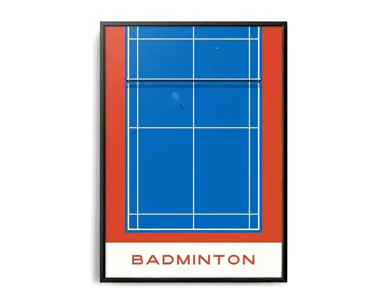 Badminton Geometry | Sports Art Series