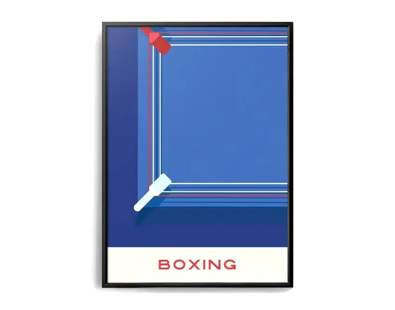 The Geometry of Victory | Sports Art | Boxing & Kickboxing