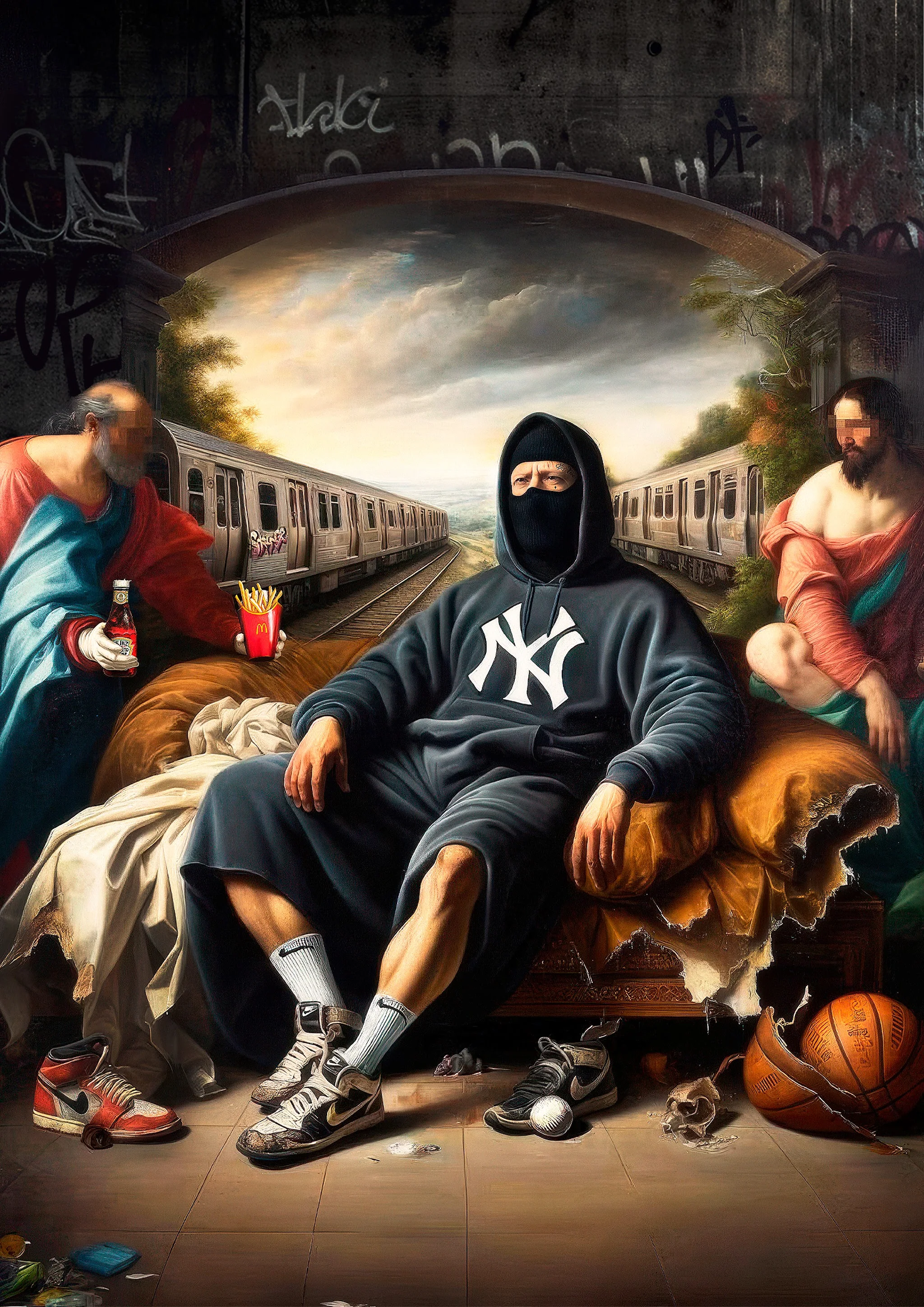 Urban Renaissance | Hooded Figure | New York Graffiti - Image 4