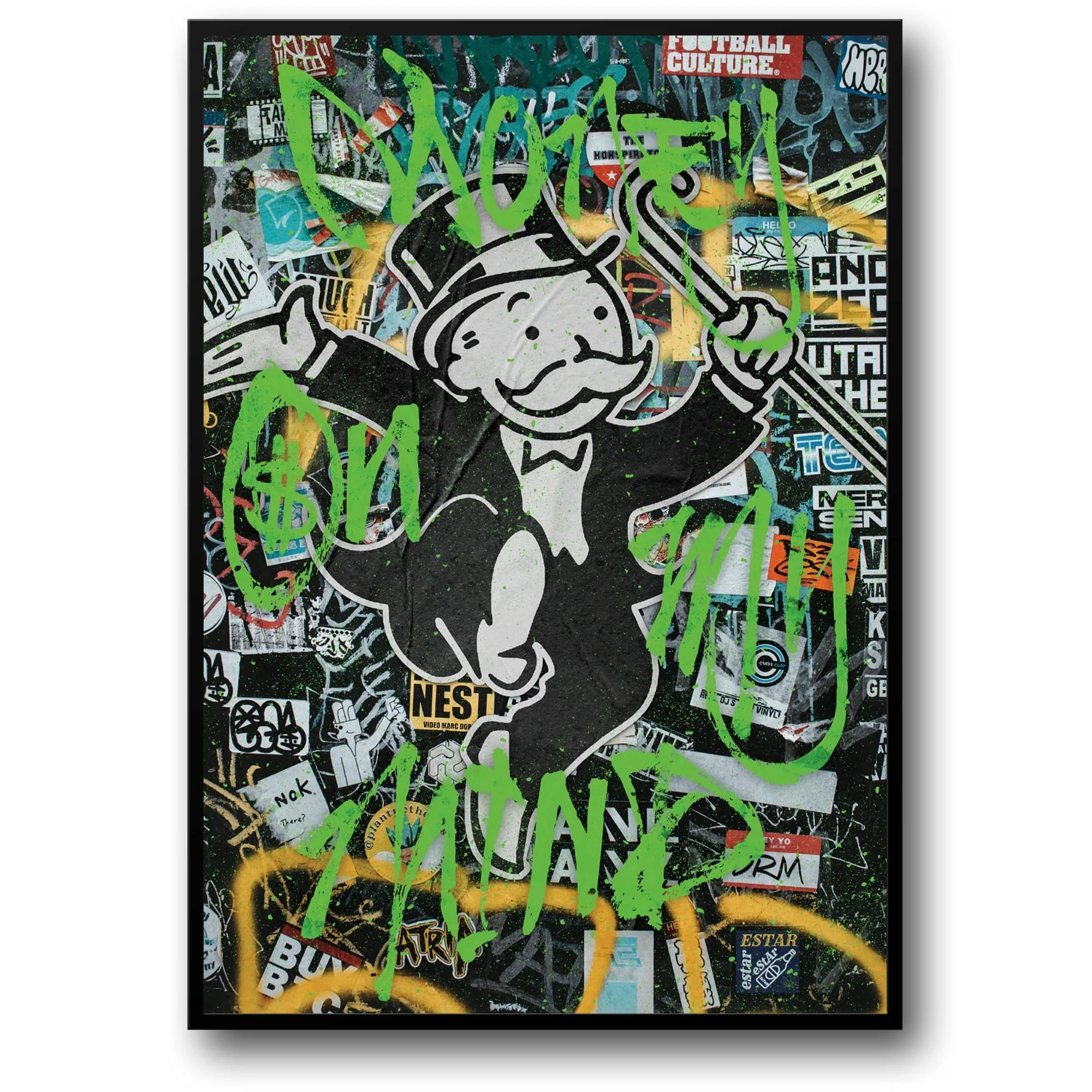 Money On My Mind | Inspirational Vibrant Artwork
