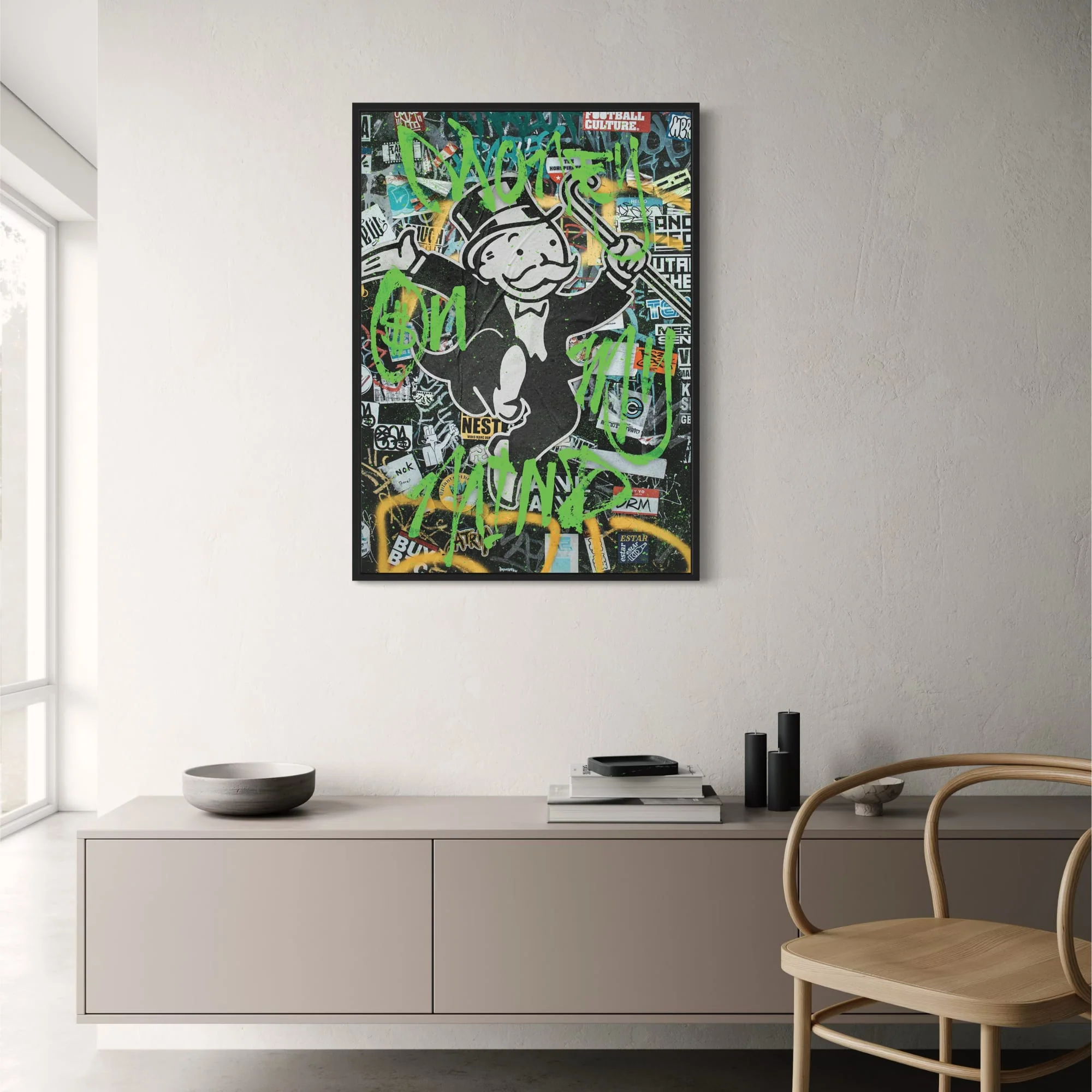 Money On My Mind | Inspirational Vibrant Artwork - Image 2