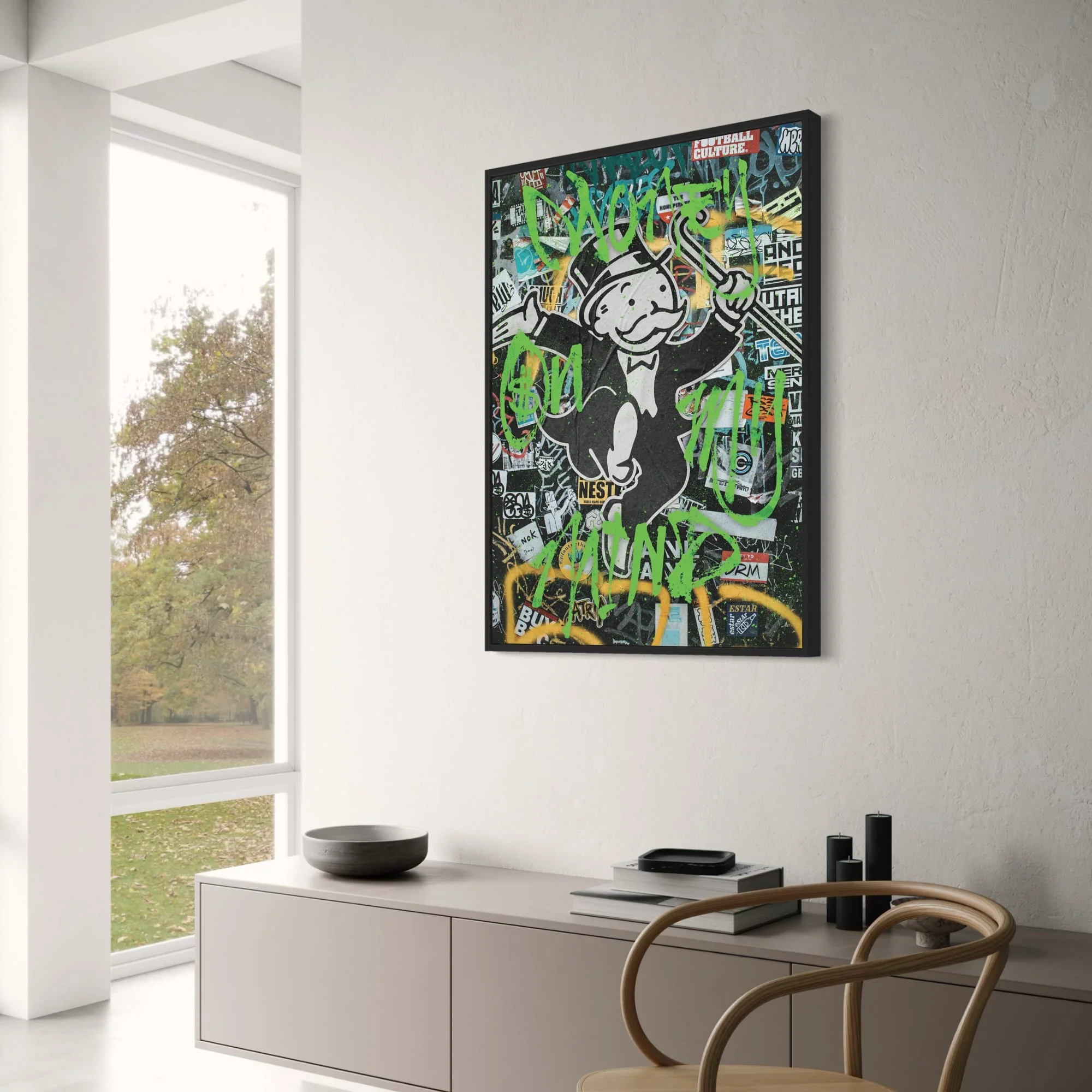 Money On My Mind | Inspirational Vibrant Artwork - Image 3
