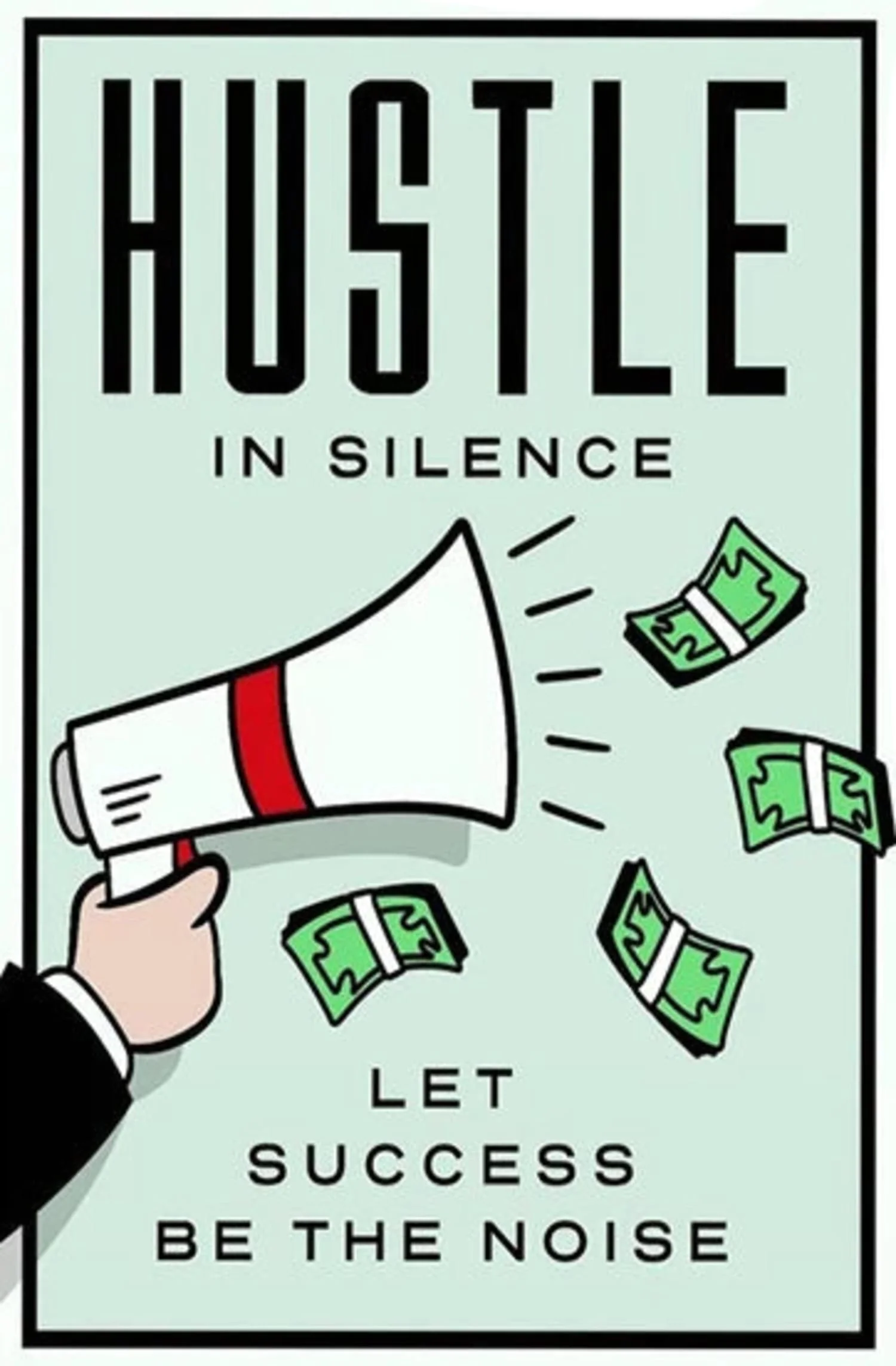 Hustle in Silence | Modern Motivational Art - Image 4