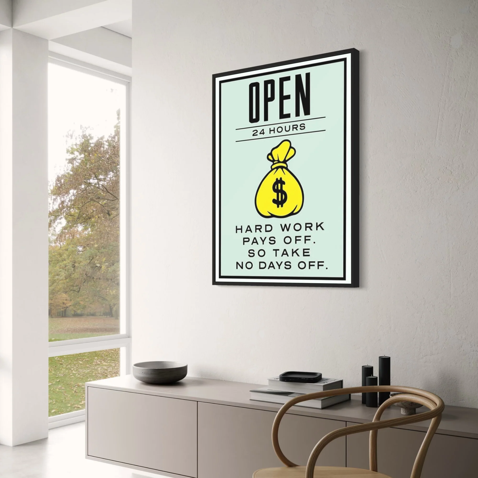 Monopoly Open 24 Hours | Vintage Board Game Art - Image 3