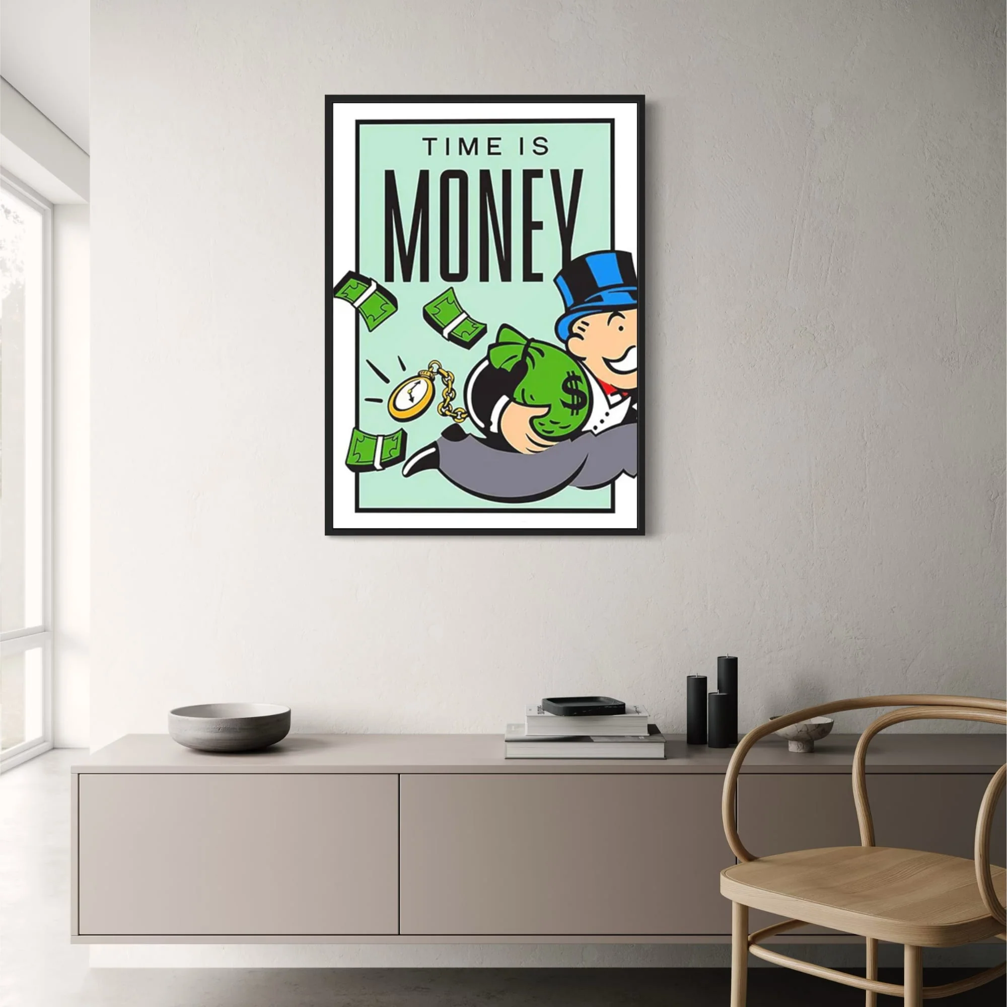 Monopoly | Time is Money Design | Colorful Artwork - Image 2