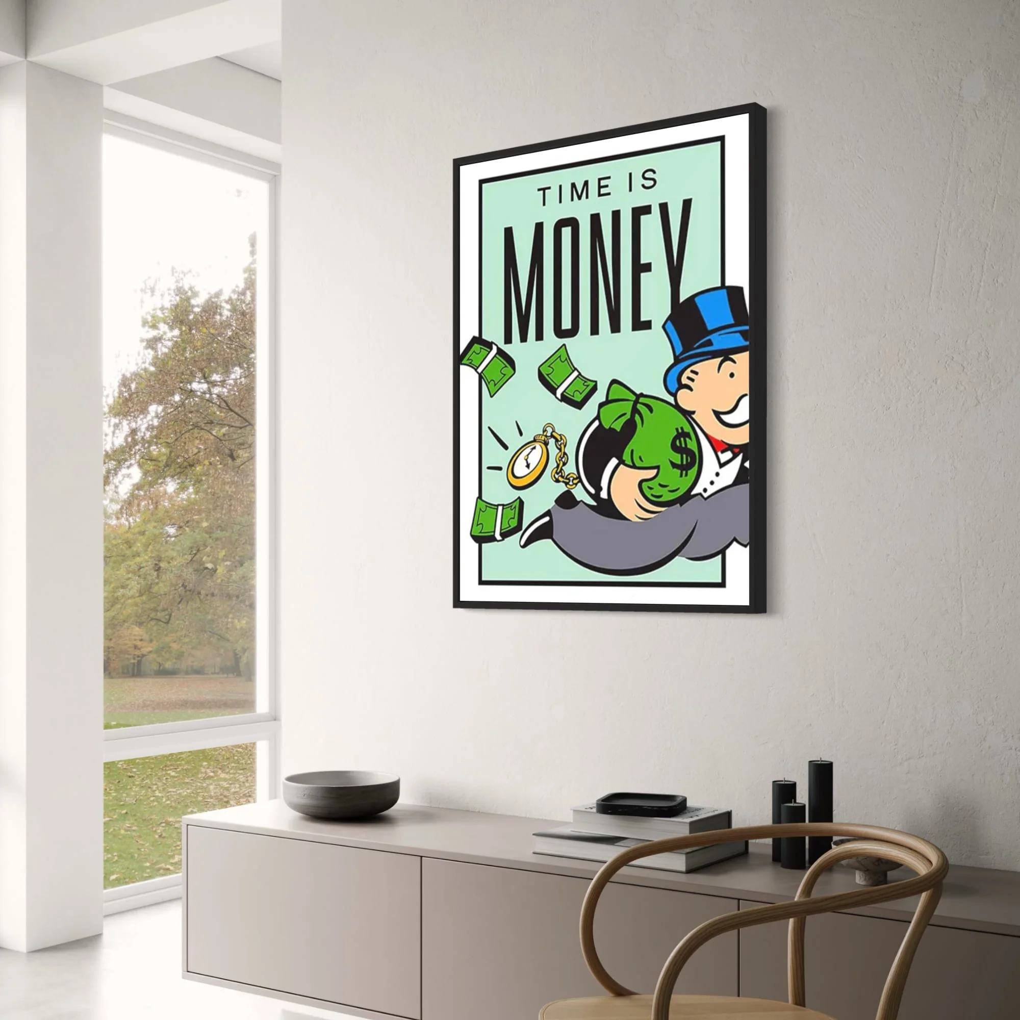 Monopoly | Time is Money Design | Colorful Artwork - Image 3