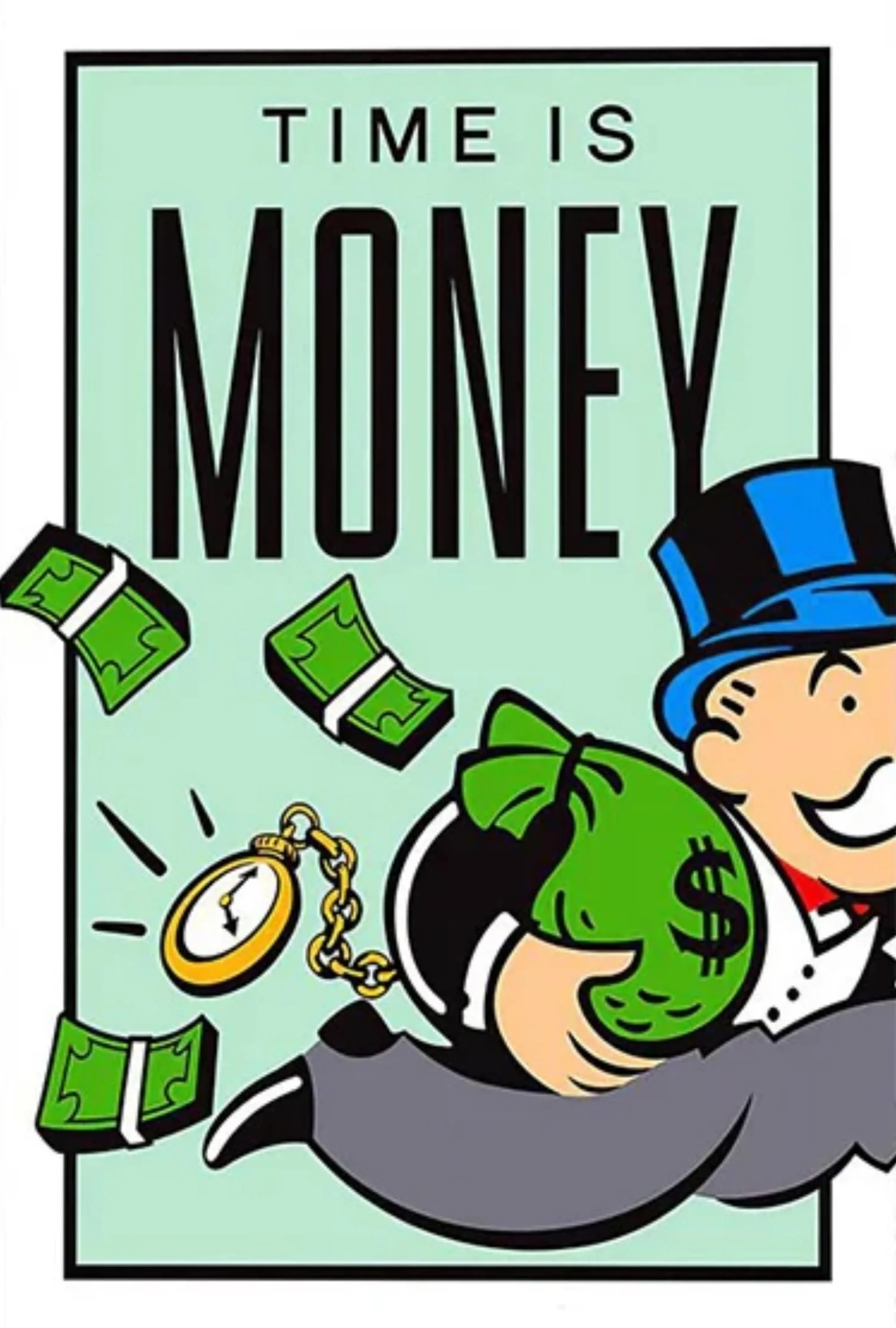 Monopoly | Time is Money Design | Colorful Artwork - Image 4