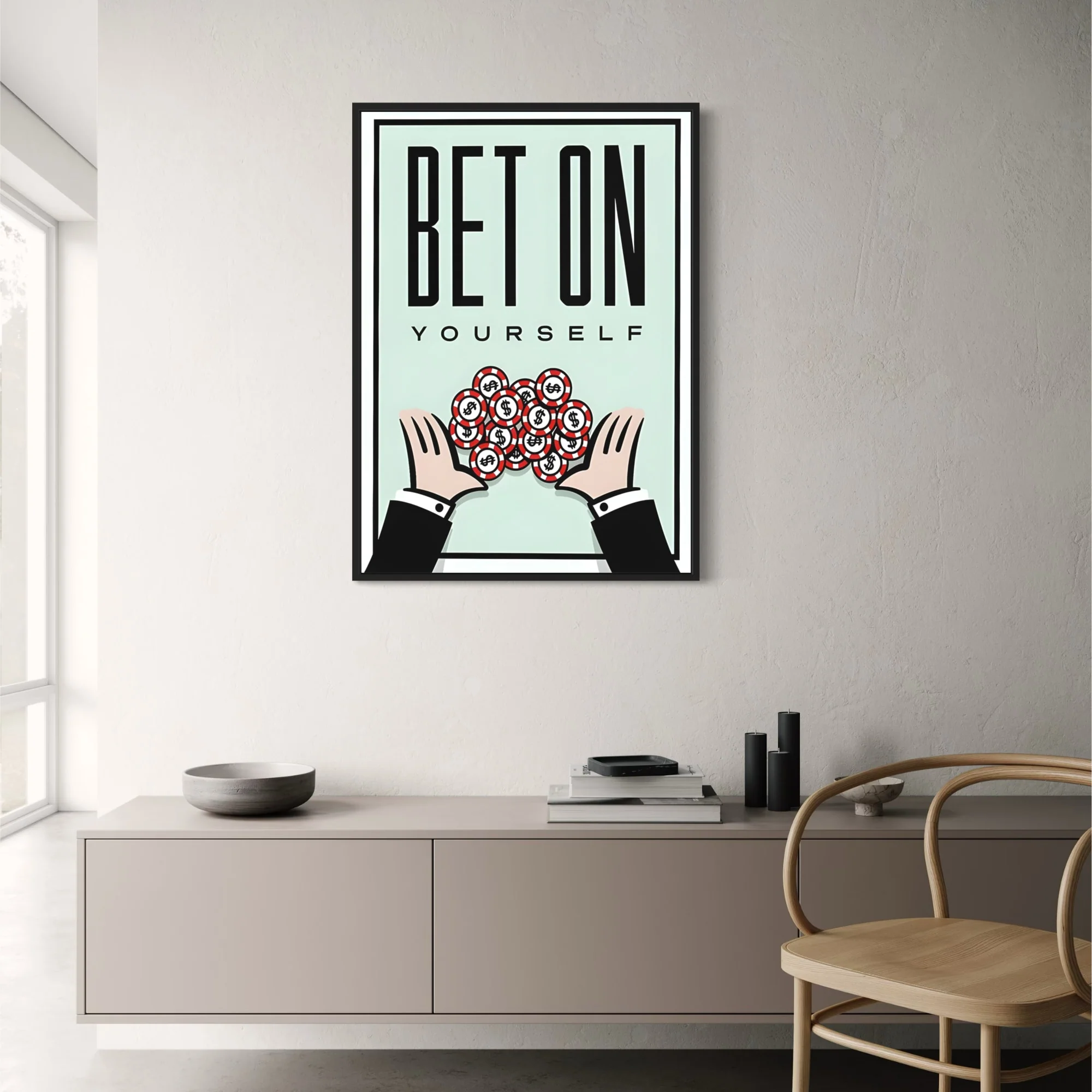 Monopoly Motivation | Bet On Yourself | Inspirational Artwork - Image 2