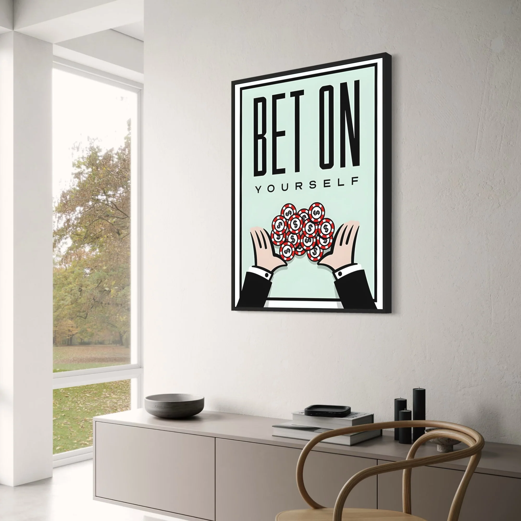 Monopoly Motivation | Bet On Yourself | Inspirational Artwork - Image 3