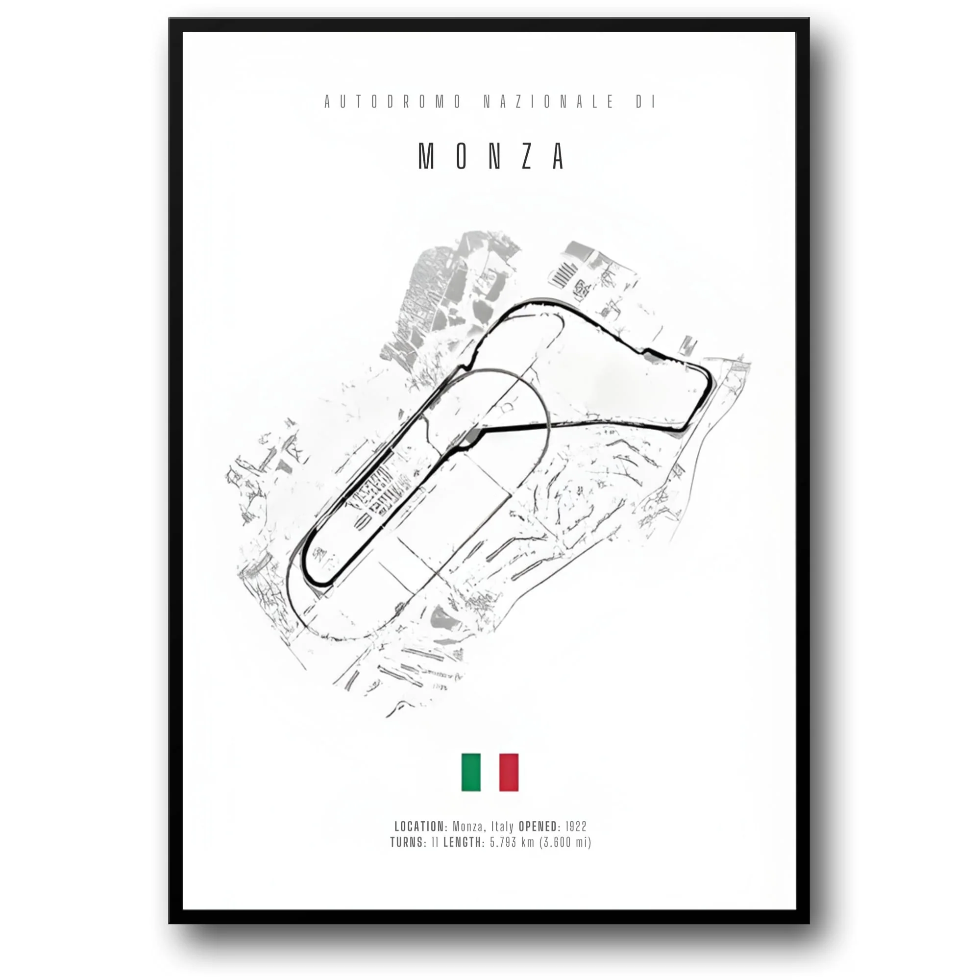 Monza F1 Track Layout | Racing Art
