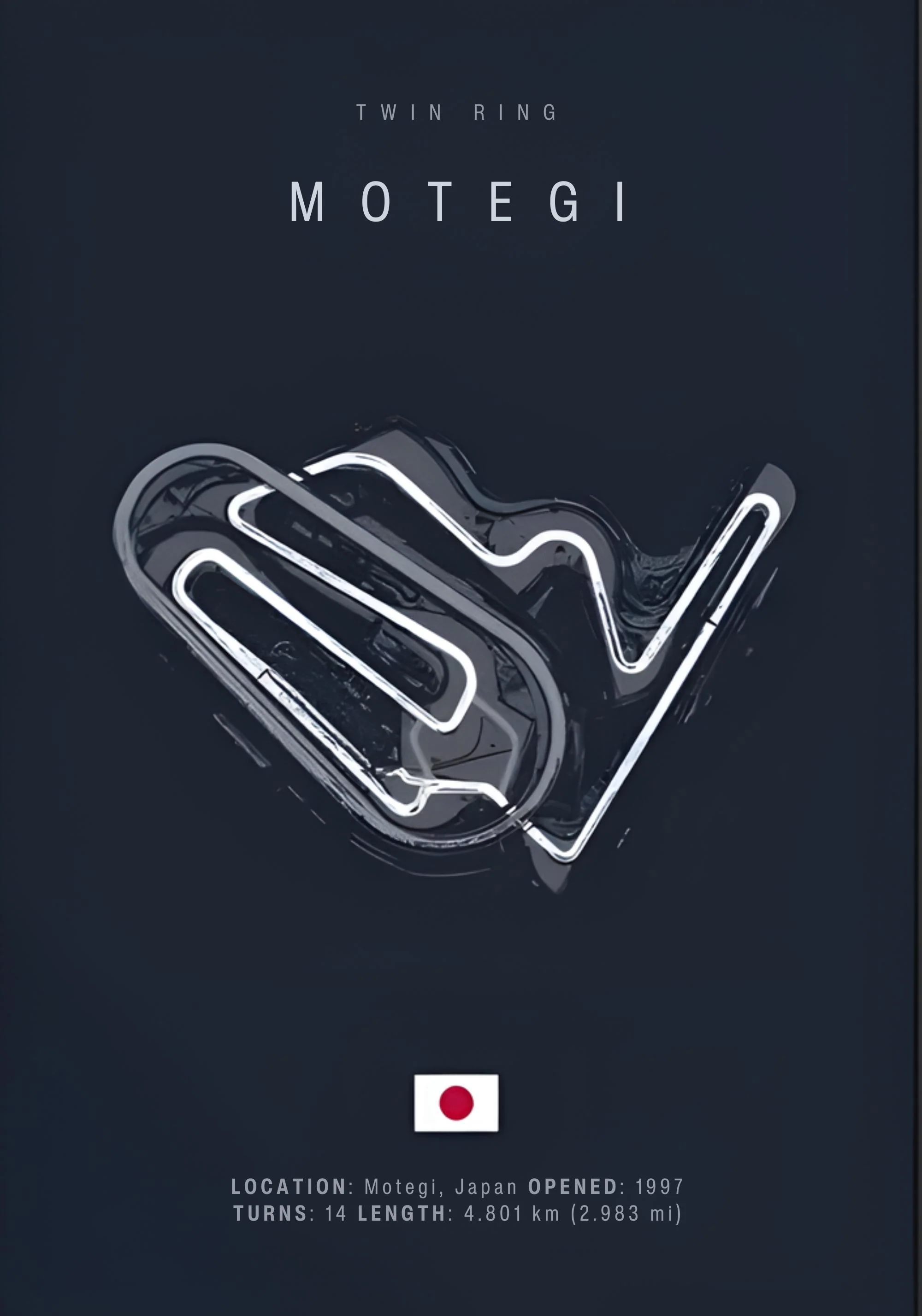 Motegi Racing Circuit | F1 Track Art - Image 2