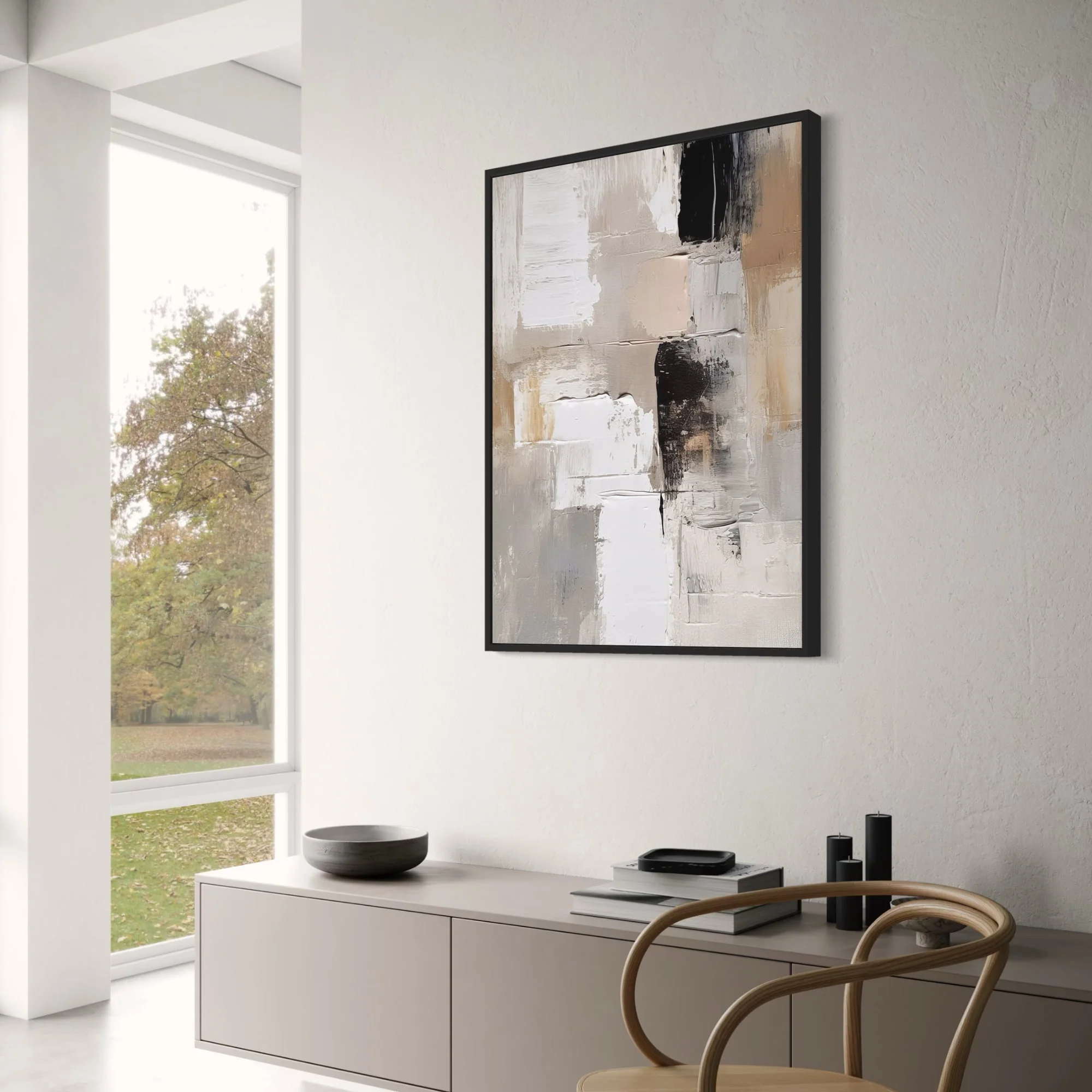 Earthbound Elegance | Muted Reflections | Contemporary Art - Image 3
