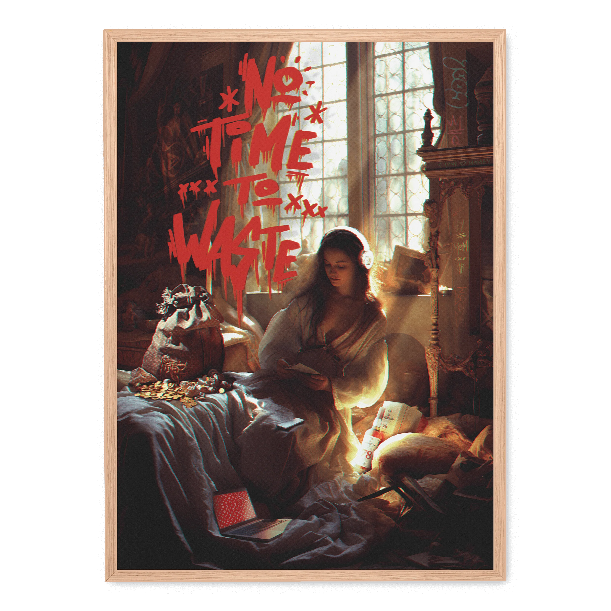 No Time To Waste | Motivational Design - Image 3