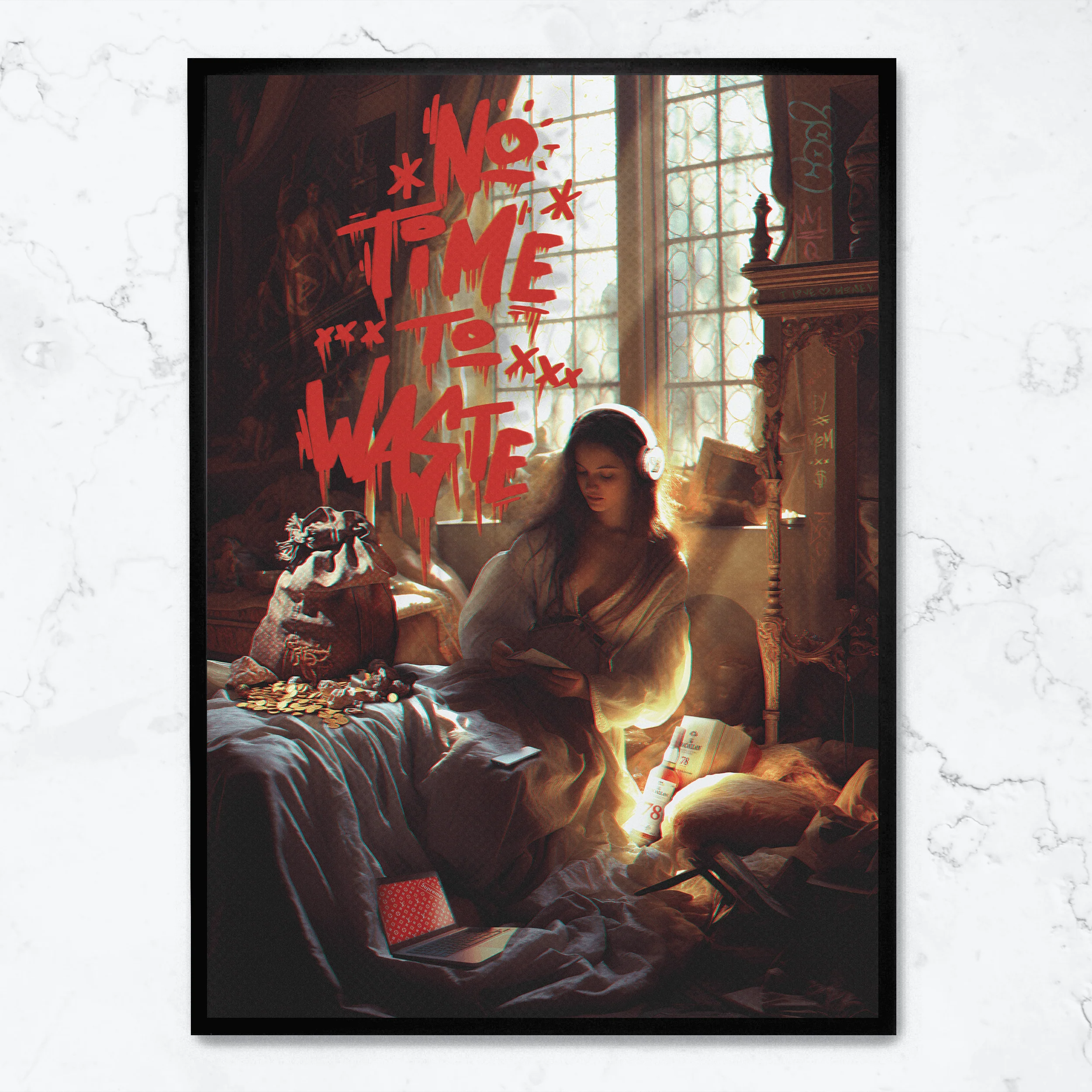 No Time To Waste | Motivational Design - Image 4