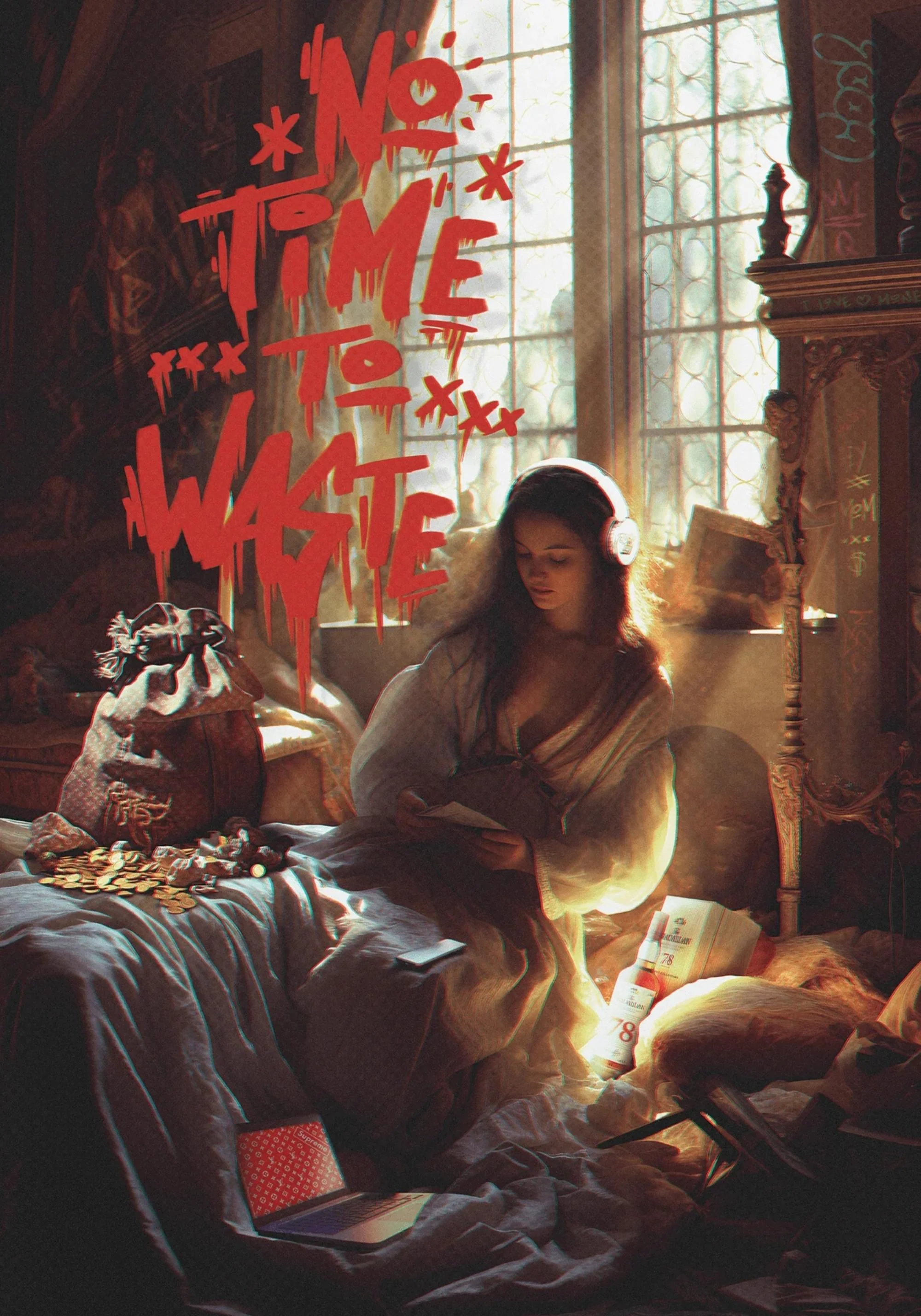 No Time To Waste | Motivational Design - Image 5